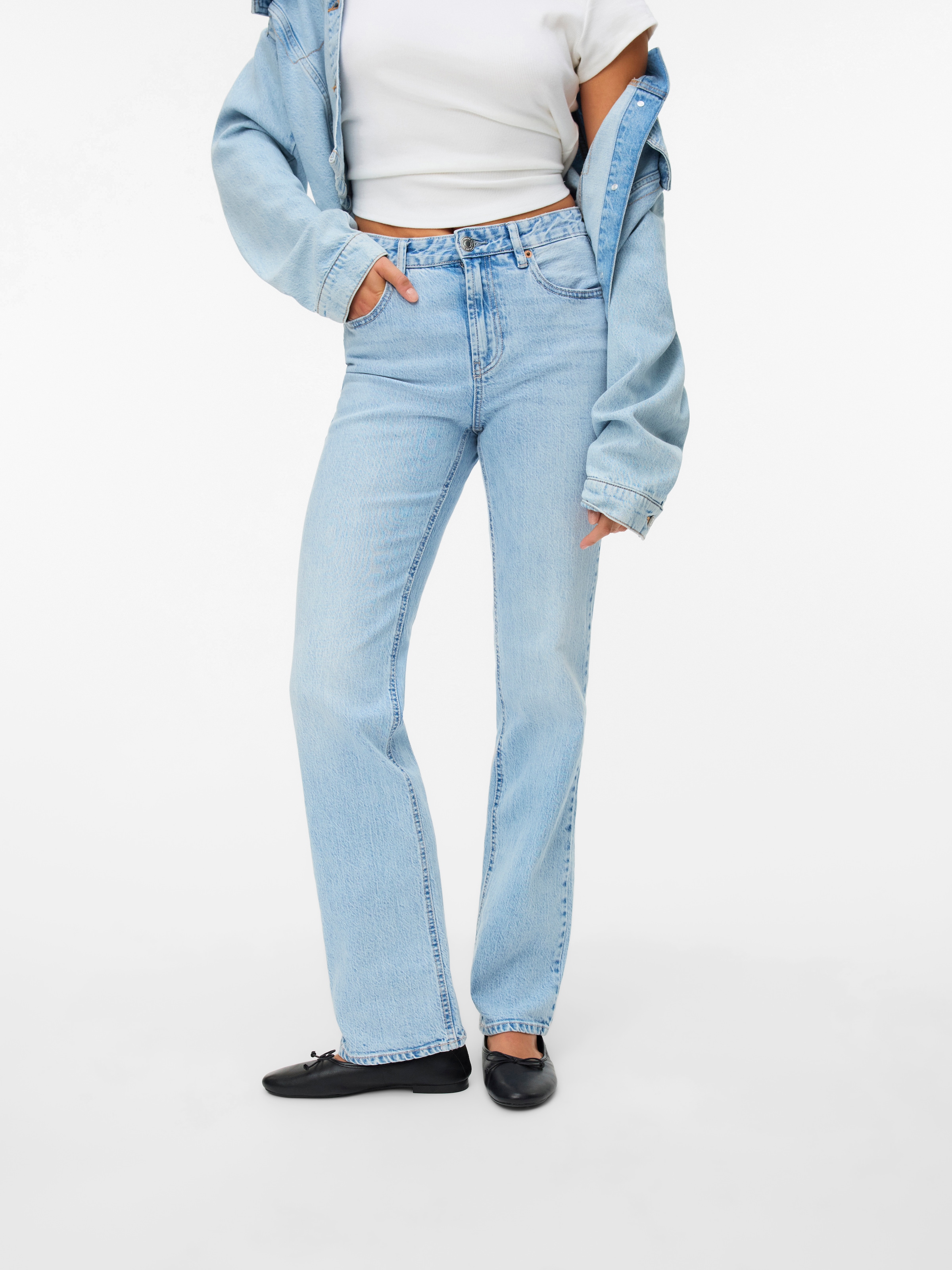 Vero Moda Straight-Jeans »VMTESSA HR STRAIGHT JEANS LI3010 GA NOOS«