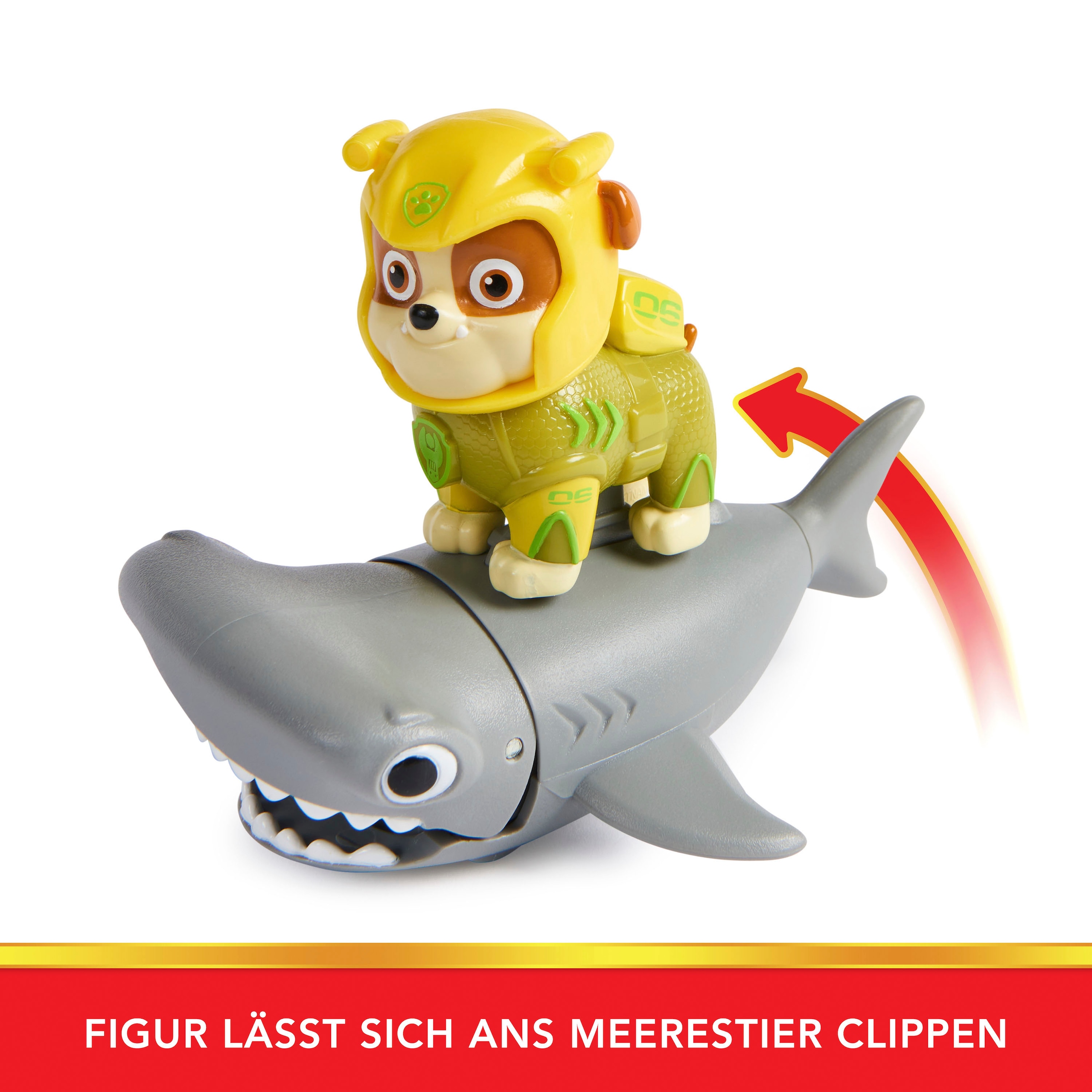 Spin Master Spielfigur »Paw Patrol - Aqua Pups - Hero Pups Solid Rubble«, (Set)