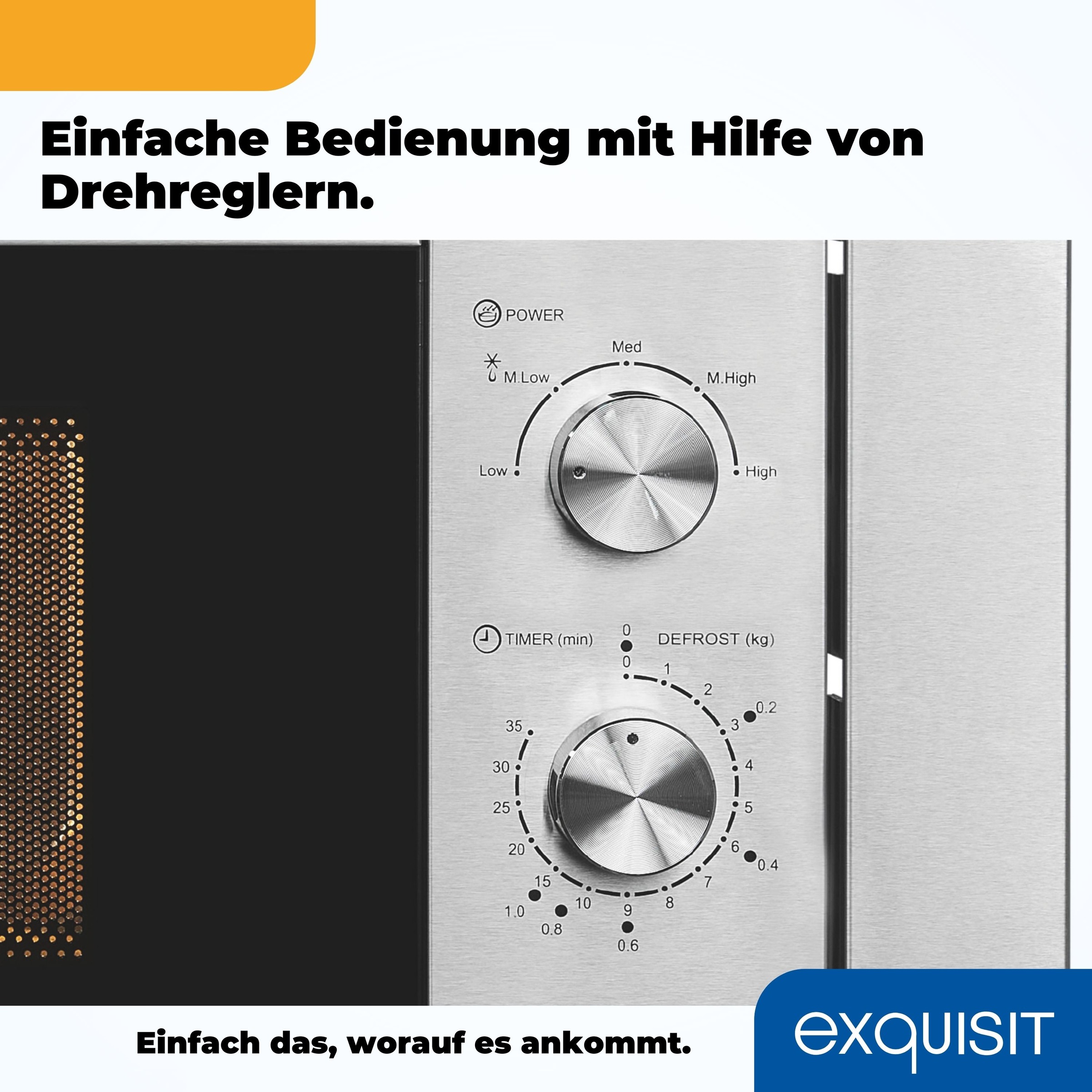 exquisit Einbau-Mikrowelle »EMW10-020«, Mikrowelle, 1300 W