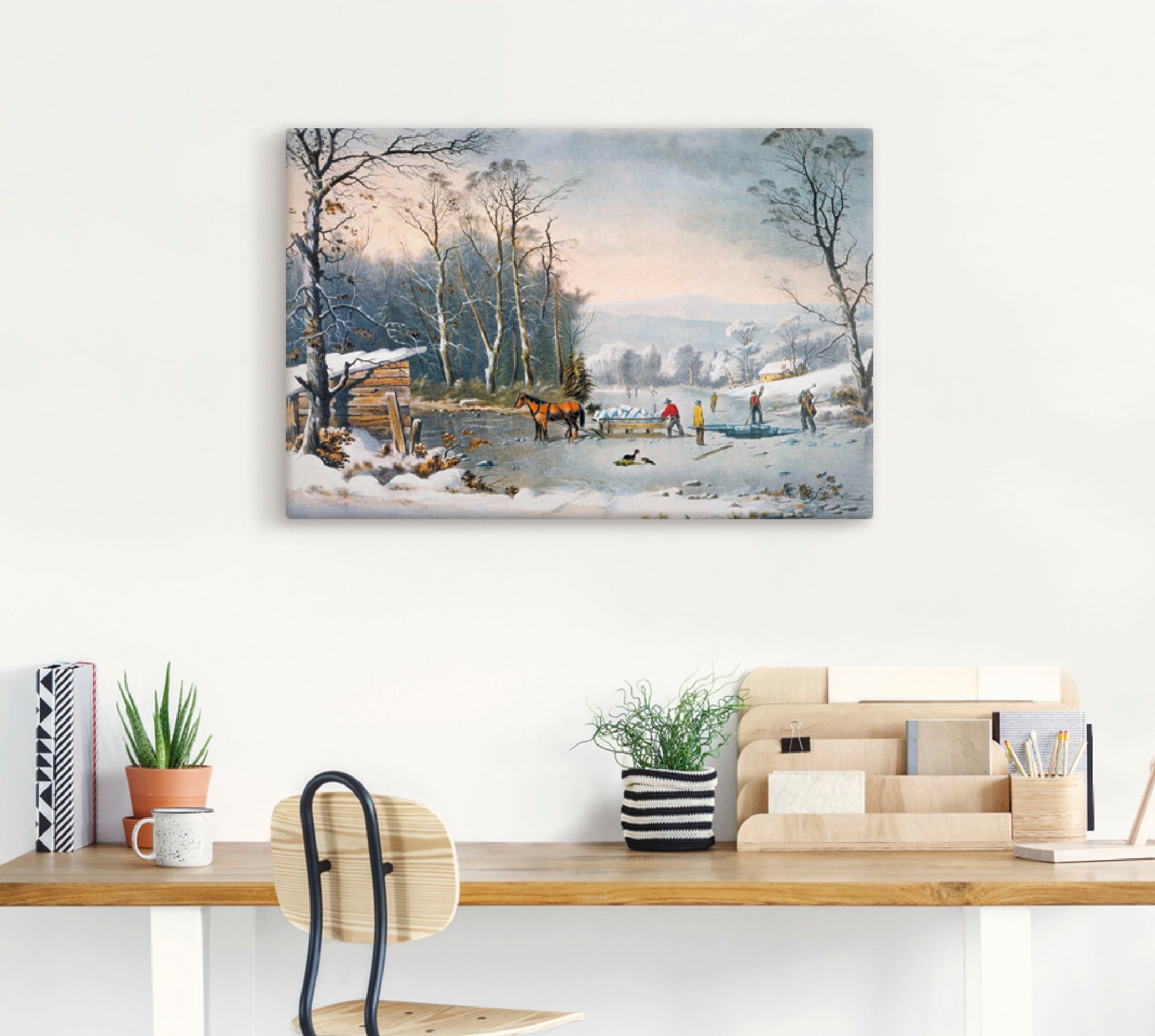 Artland Wandbild »Winterlandschaft«, Vier Jahreszeiten, (1 St.), als Leinwandbild, Wandaufkleber oder Poster in versch. Größen