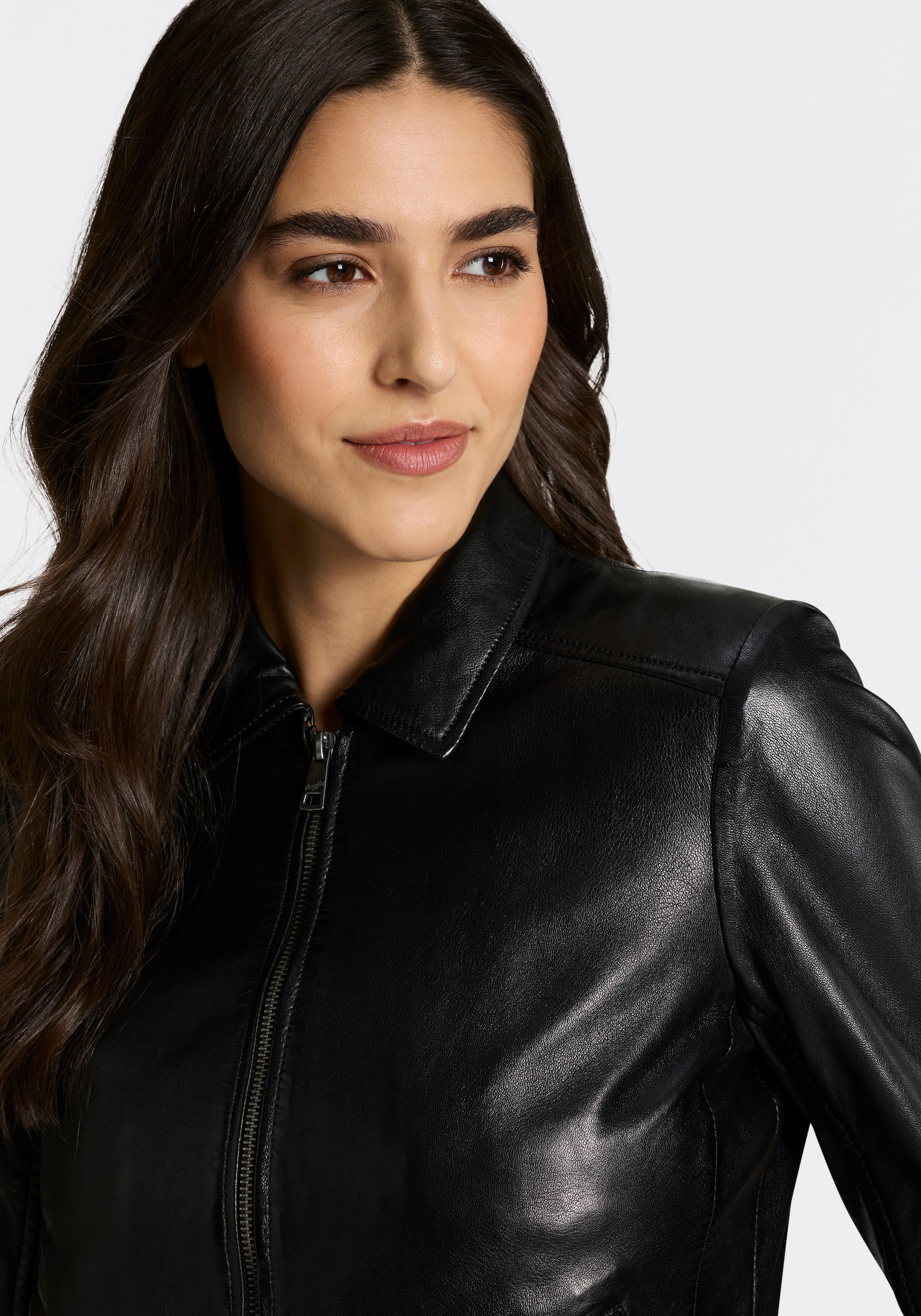 Mauritius Lederjacke »MWZimonna OT« mit Umlegekragen