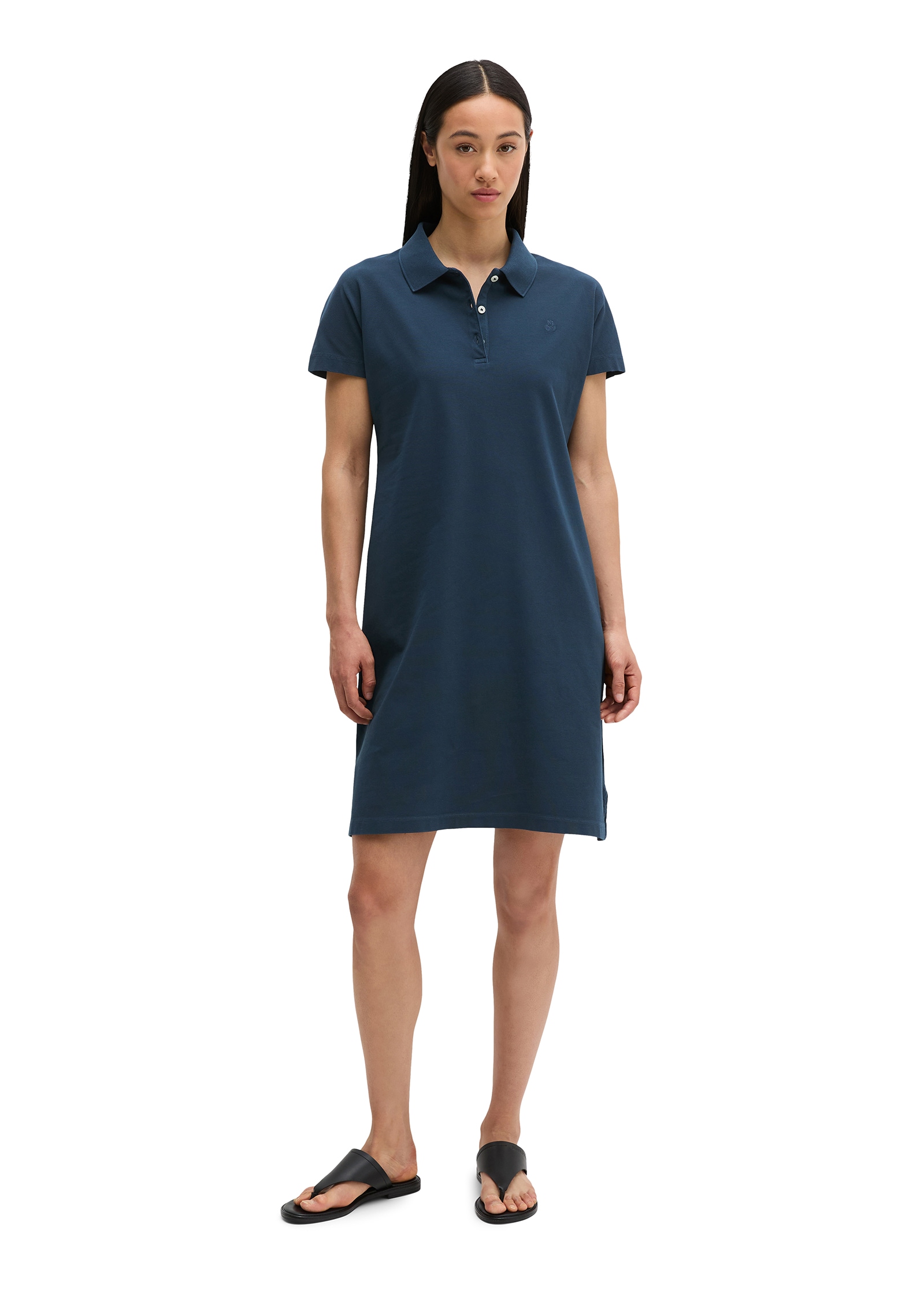 Marc O'Polo Polokleid Ohne Taschen regular aus Piqué-Jersey