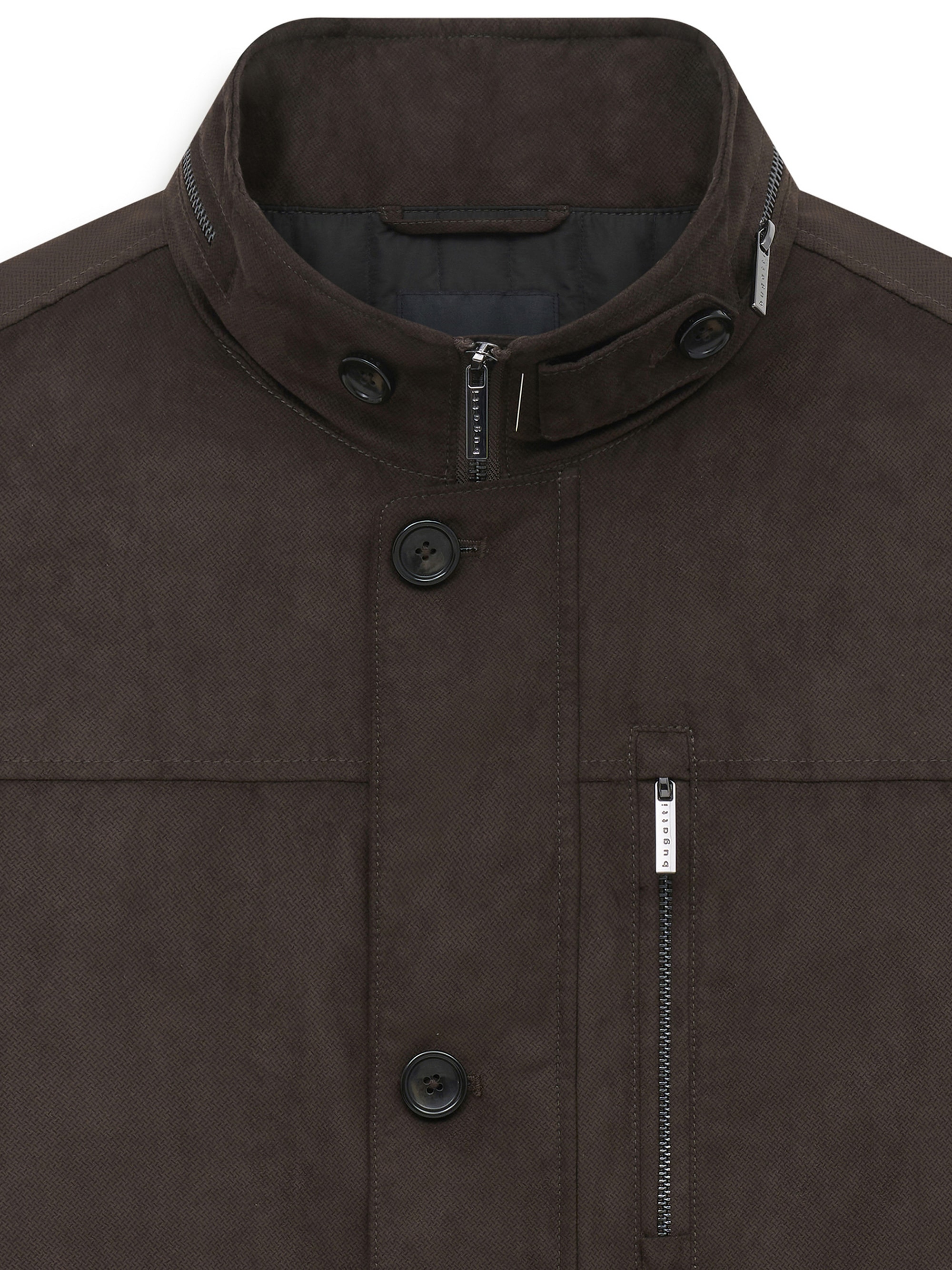bugatti Kurzjacke »Regular Fit« ohne Kapuze Regular Fit Premium Suede Stehkragen