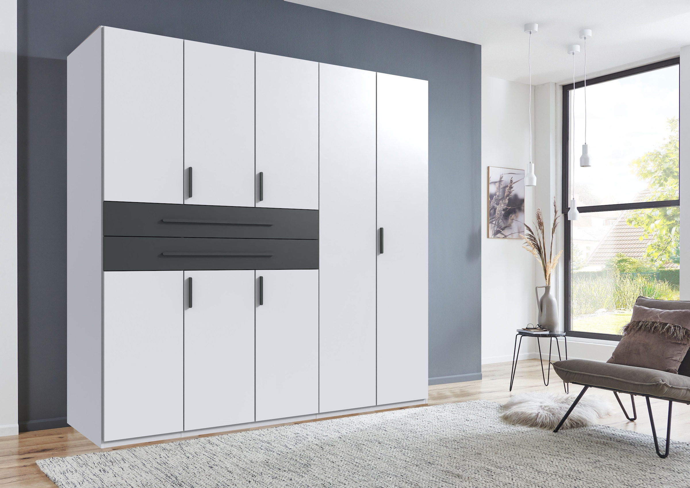 Wimex Drehtürenschrank »Digit Kleiderschrank wahlweise mit oder ohne Spiegel« Schlafzimmer Schrank Bestseller im modernem Design,  erhältlich in den Breiten 225cm oder 270cm (mit 8 oder 10 Türen)