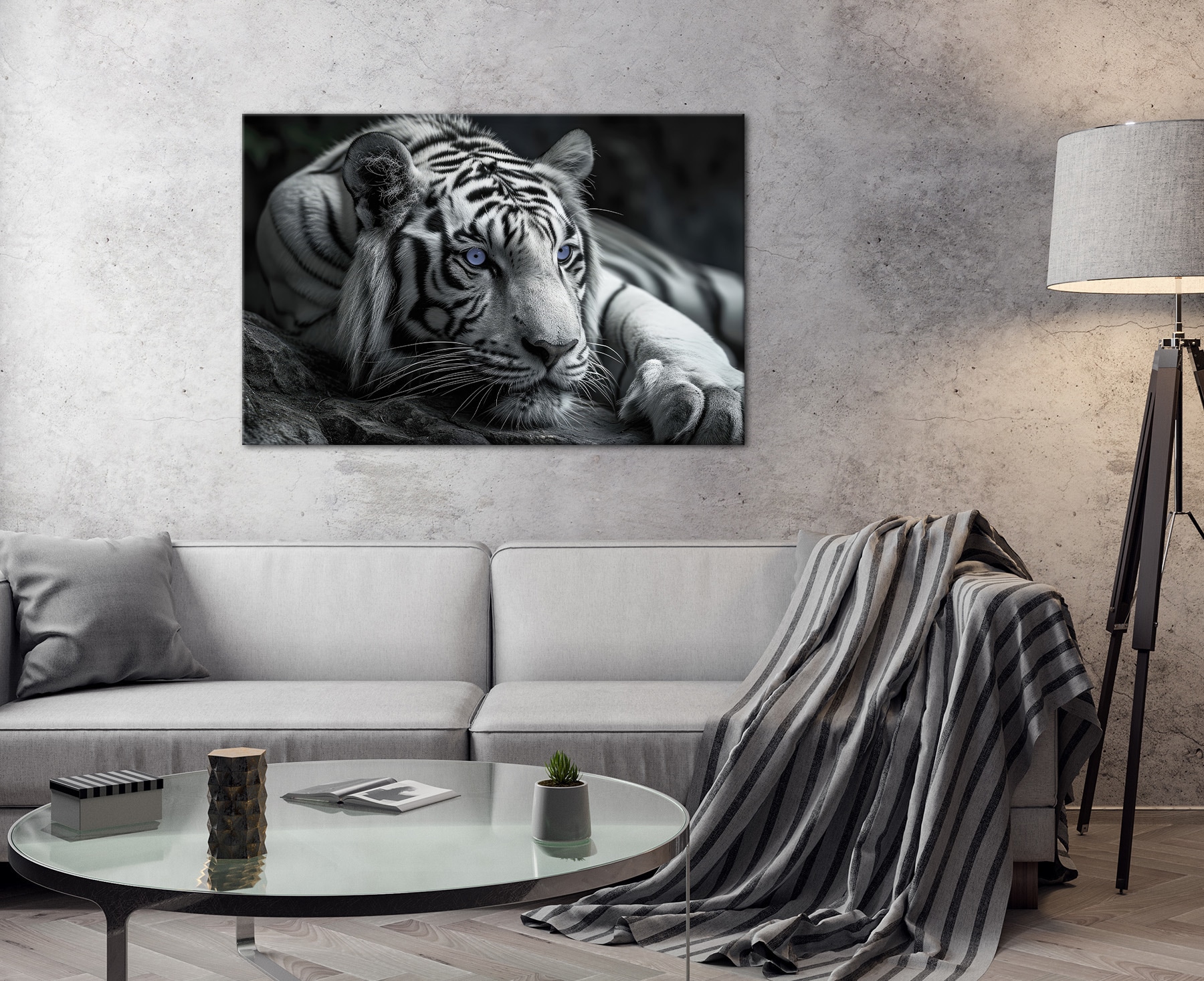 Bönninghoff Bild »TIGER 78x118 cm – Leinwandbild Keilrahmen Deko modern«