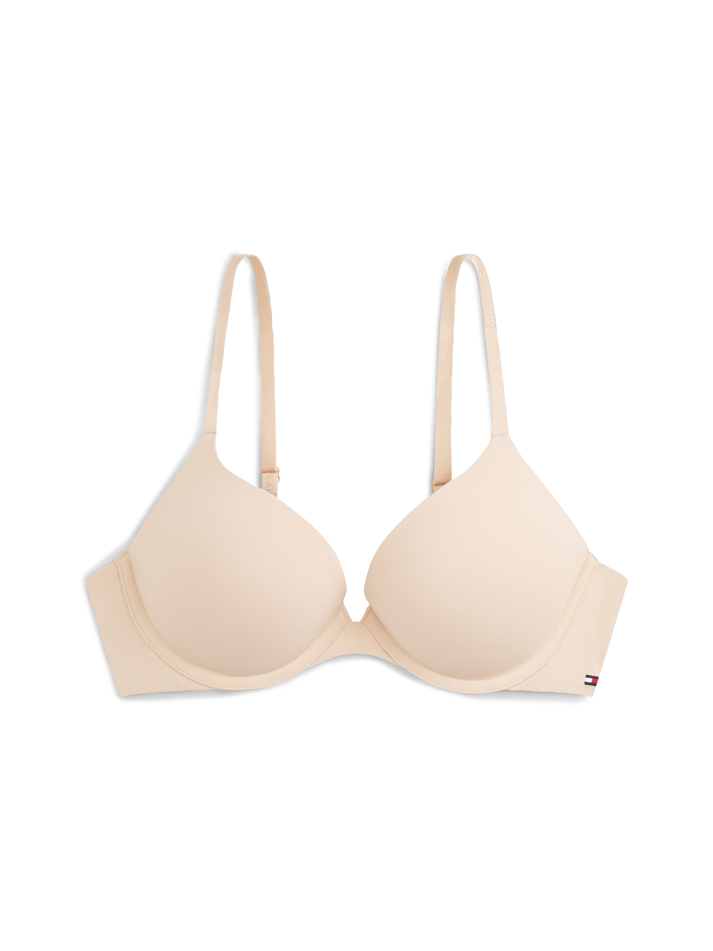 Tommy Hilfiger Underwear Bügel-BH »PUSH UP«, unifarben, Spaghettiträger mit Logo