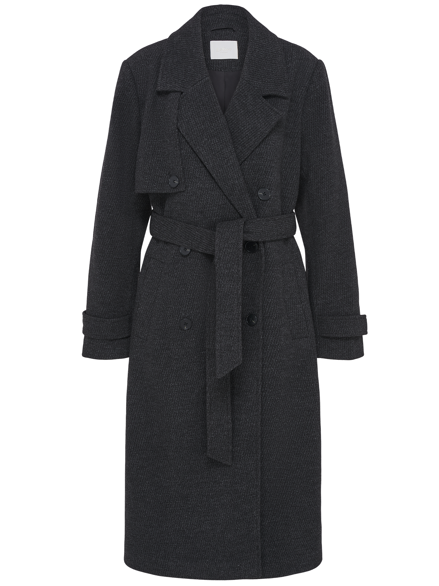 LeGer Wintermantel »Cora, LeGer by Lena Gercke« mit Taillengürtel, normale Passform, Melange-Qualität