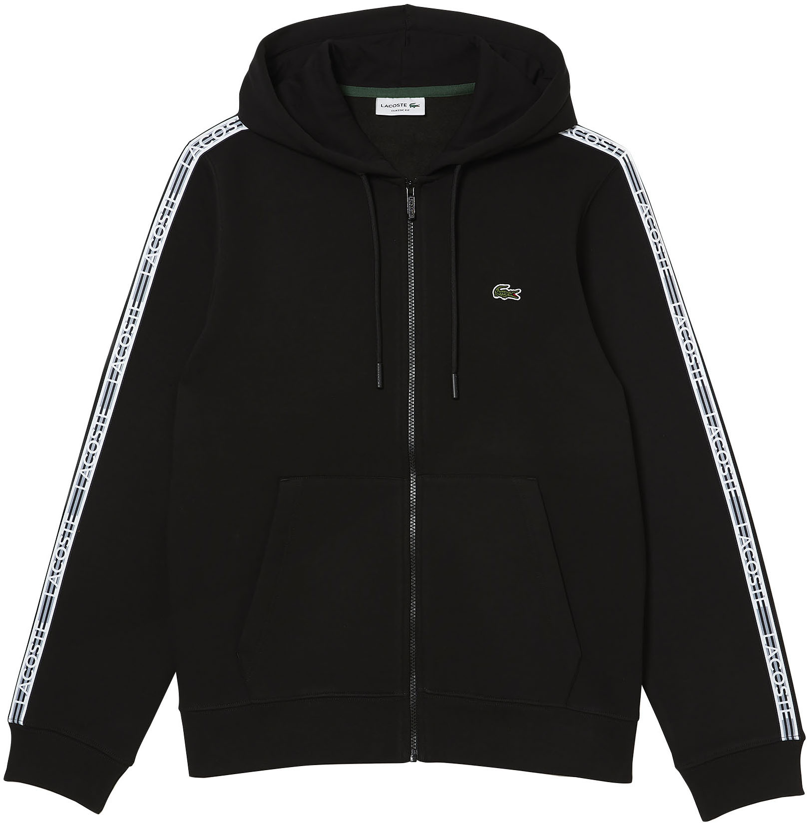 Kapuzensweatjacke, Baumwoll-Mischgewebe und gerippten Bündchen