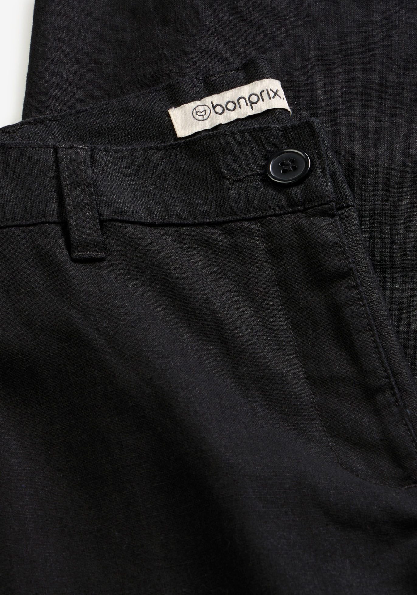 bonprix Leinenhose  aus Leinen-Baumwoll-Mix, Loose Fit, komfortable Leibhöhe
