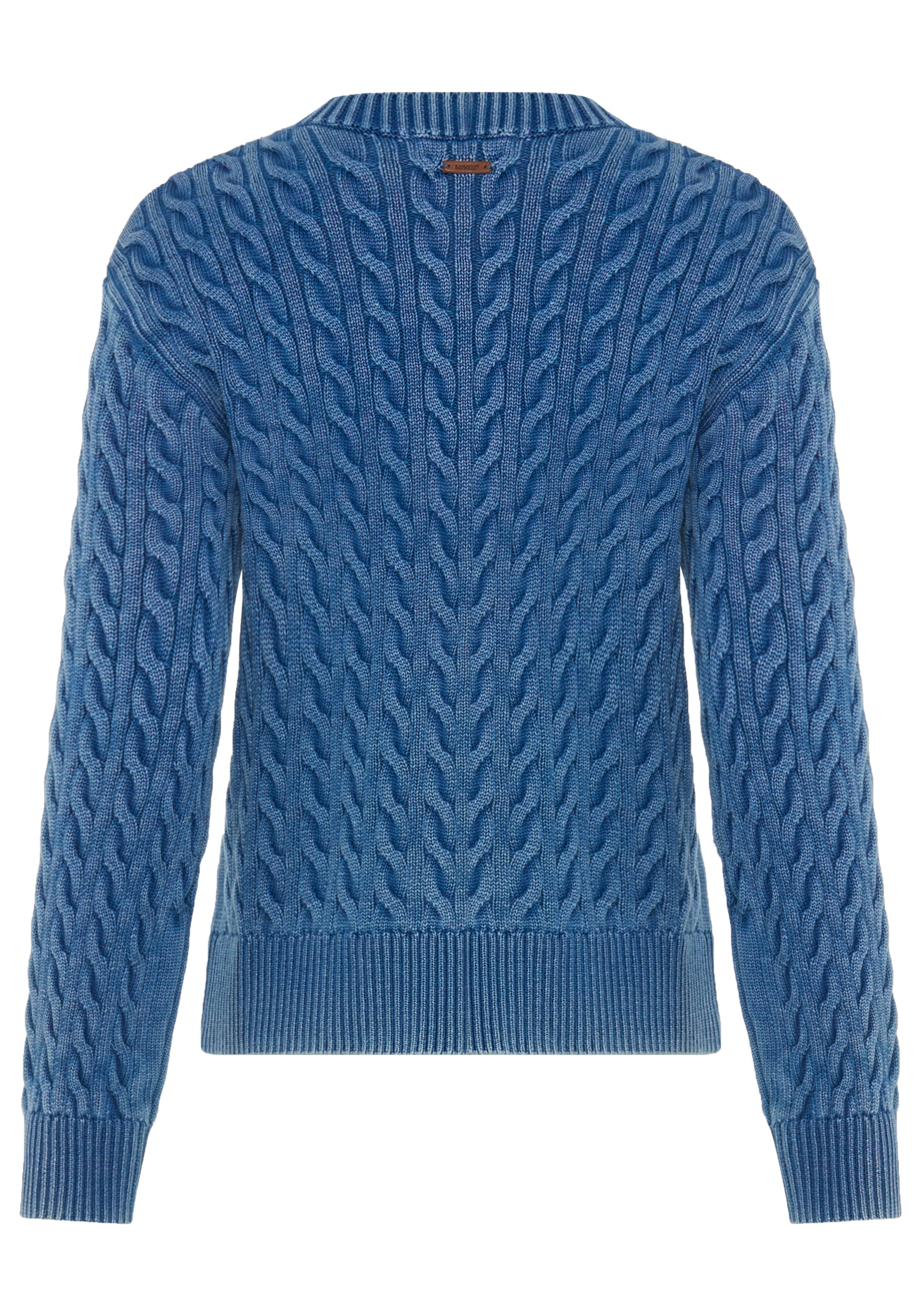 Levi's® Rundhalspullover »BOYFRIEND CREW PU«, Mit Zopfmuster