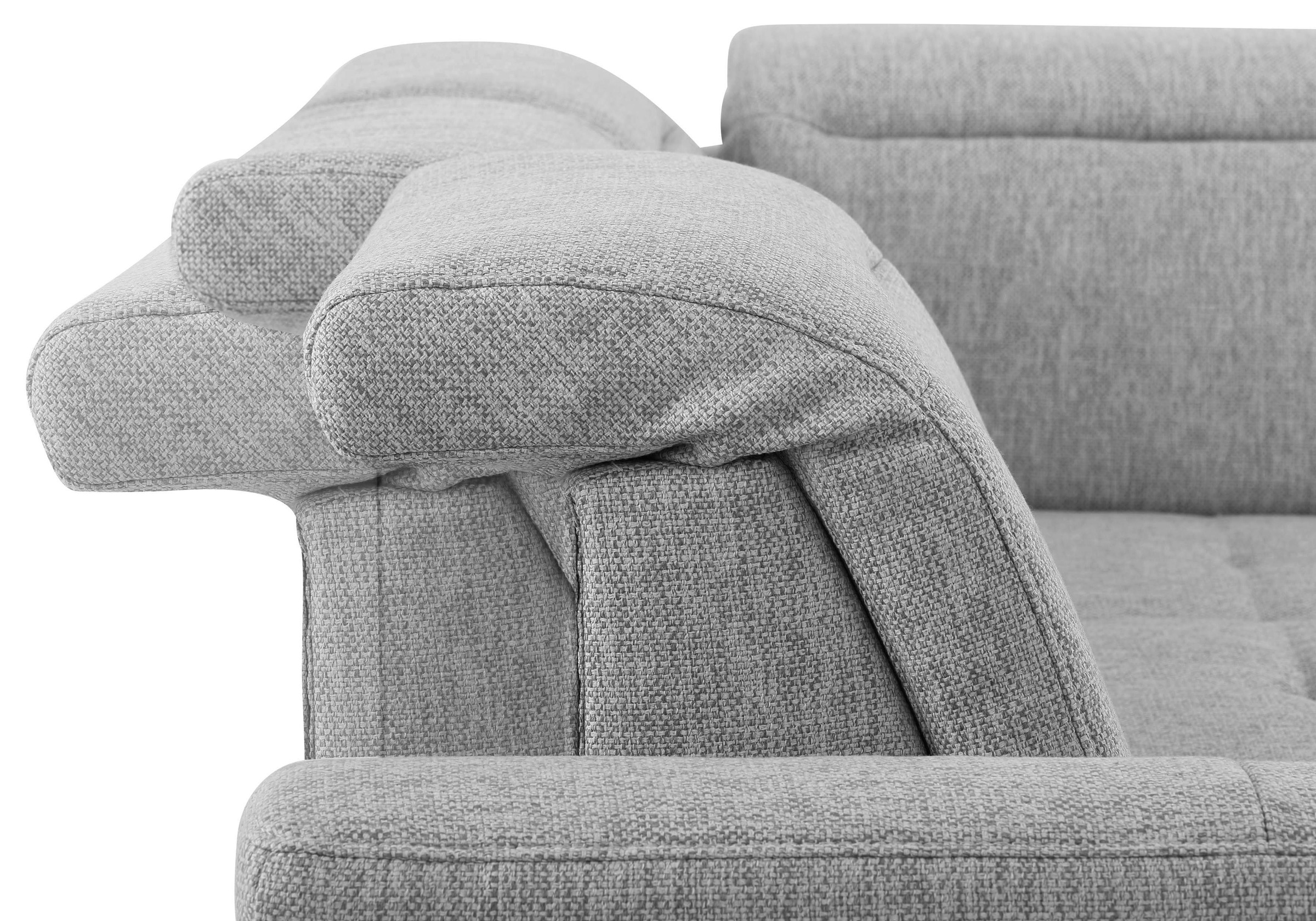 Home affaire Ecksofa »Solvei L-Form«, wahlweise auch mit Kopfteilverstellung und Bettfunktion, Federkern