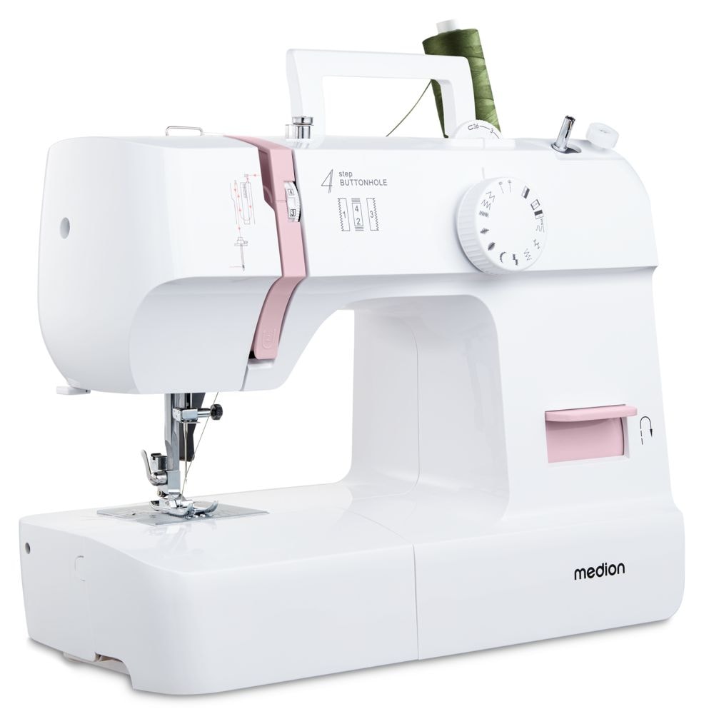 Medion® Freiarm-Nähmaschine »MD 11179, 12 Stichmuster, 4 Schritte Knopfloch,«, 12 Programme,...