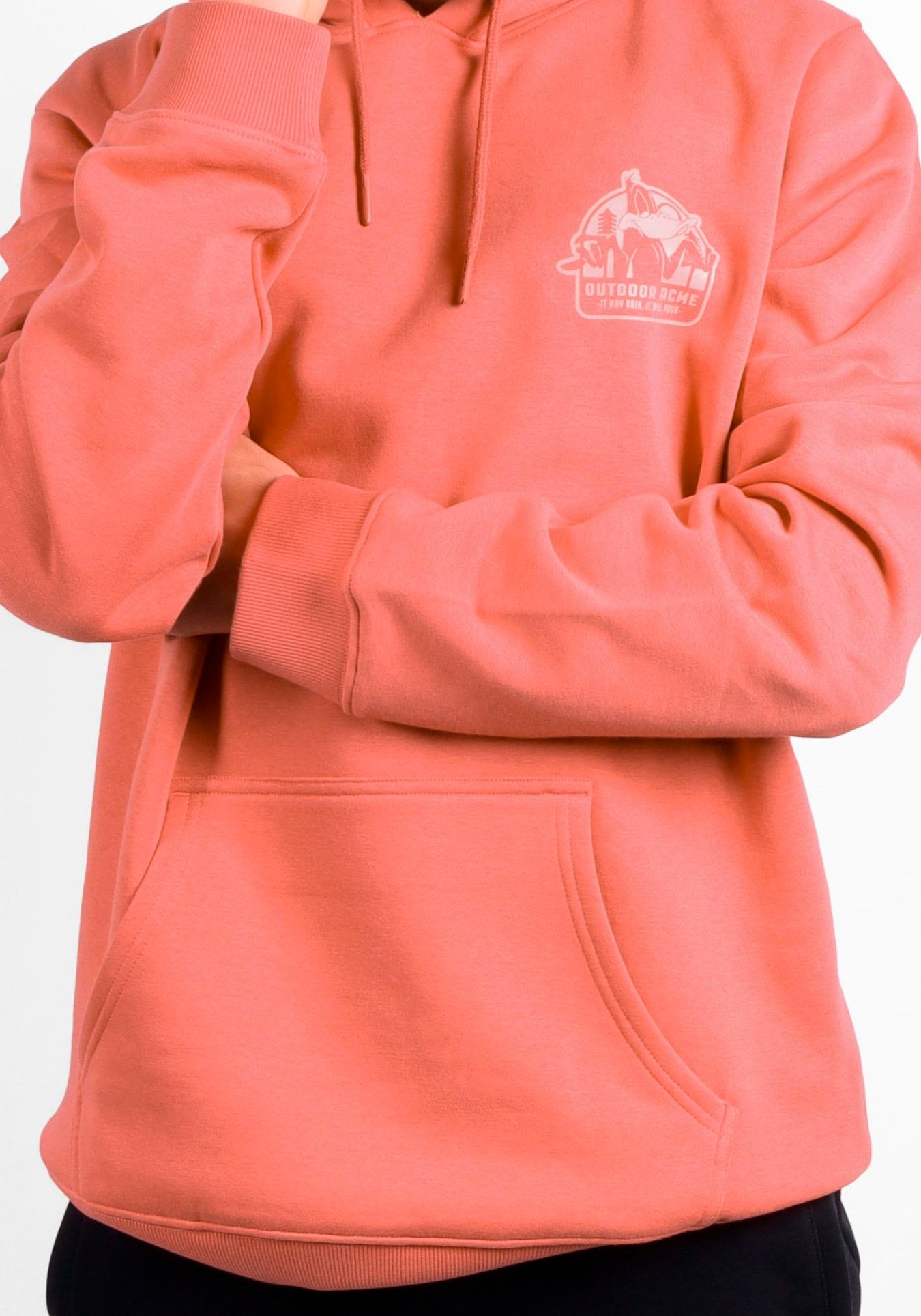 Capelli New York Hoodie, Holiday Camp - Daffy Duck Lizenz Design auf Vorder und Rückseite.