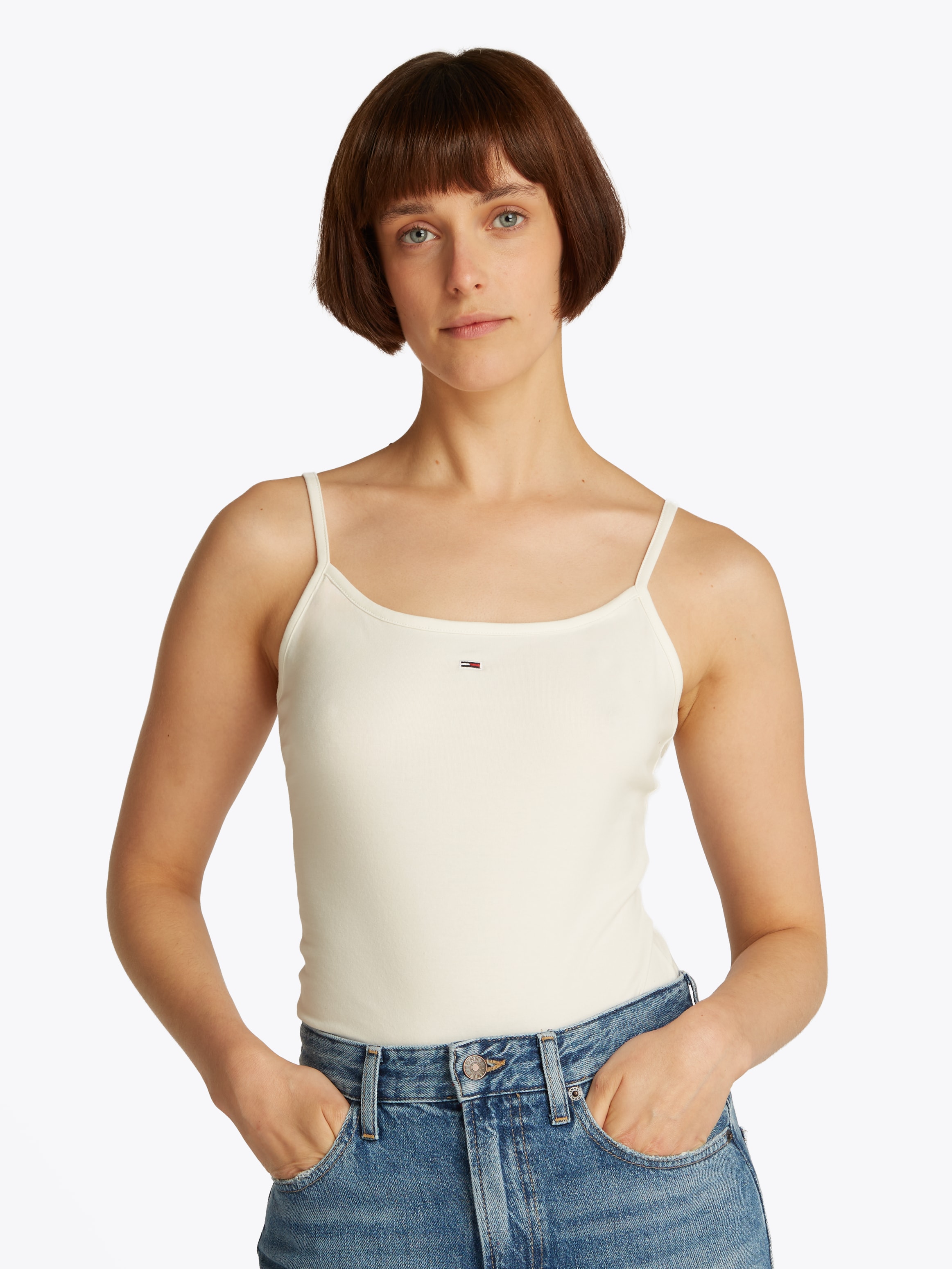 Tommy Jeans Curve Spaghettitop »TJW ESSENTIAL STRAP TOP EXT«, in Großen Größen, Spaghettiträger