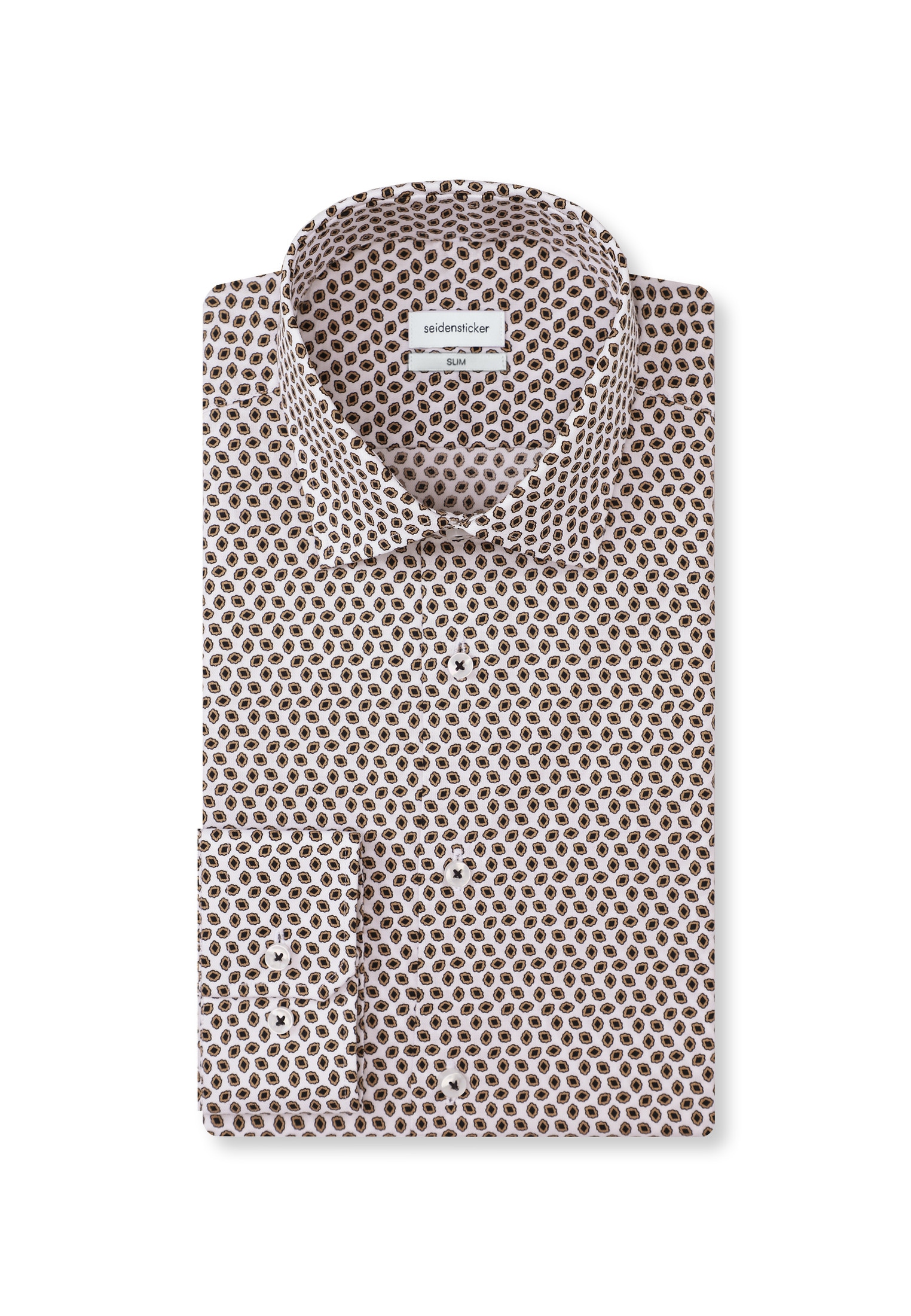 seidensticker Businesshemd »Slim« Slim 1/1 Kentkragen Druck