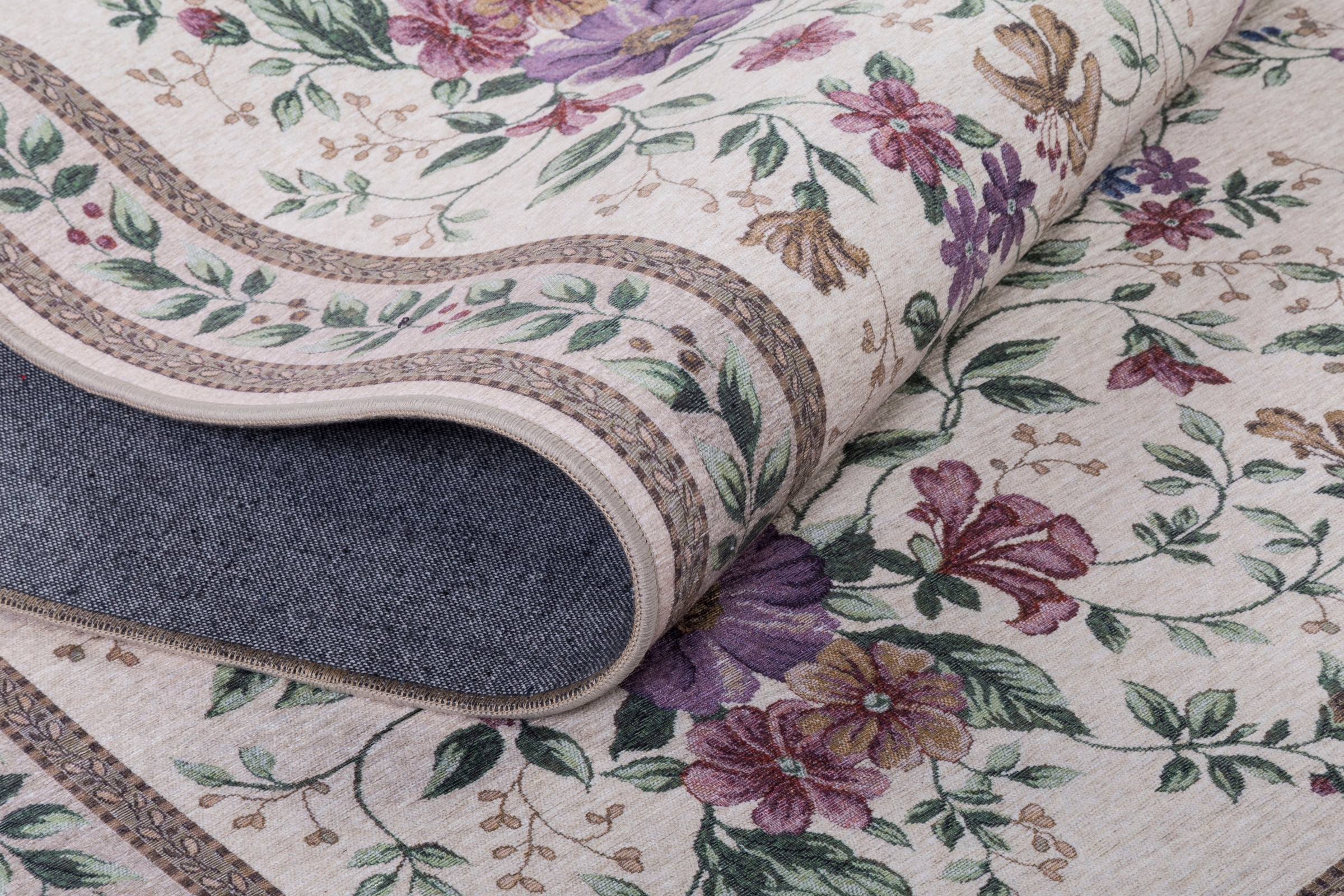 Gino Falcone Orientteppich »Viola GF045«, rechteckig, 3 mm Höhe, in Pastell Farben, ideal im Wohnzimmer & Schlafzimmer