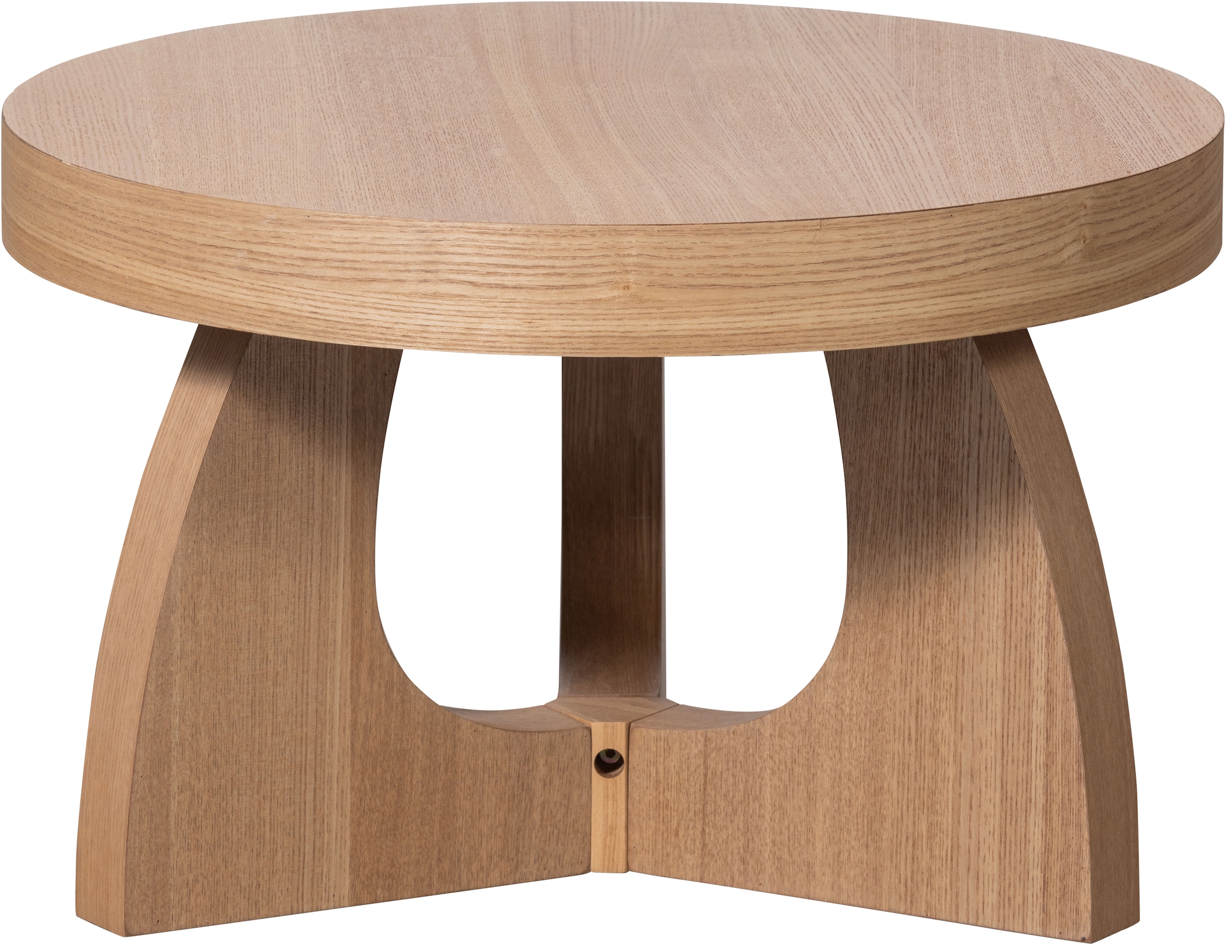 WOOOD Beistelltisch »Tala aus MDF mit Eschenfurnier-Deckschicht Ø55x35 cm« Tragkraft 25 kg, Furnier gebeizt und schutzlackiert, gerade Maserung
