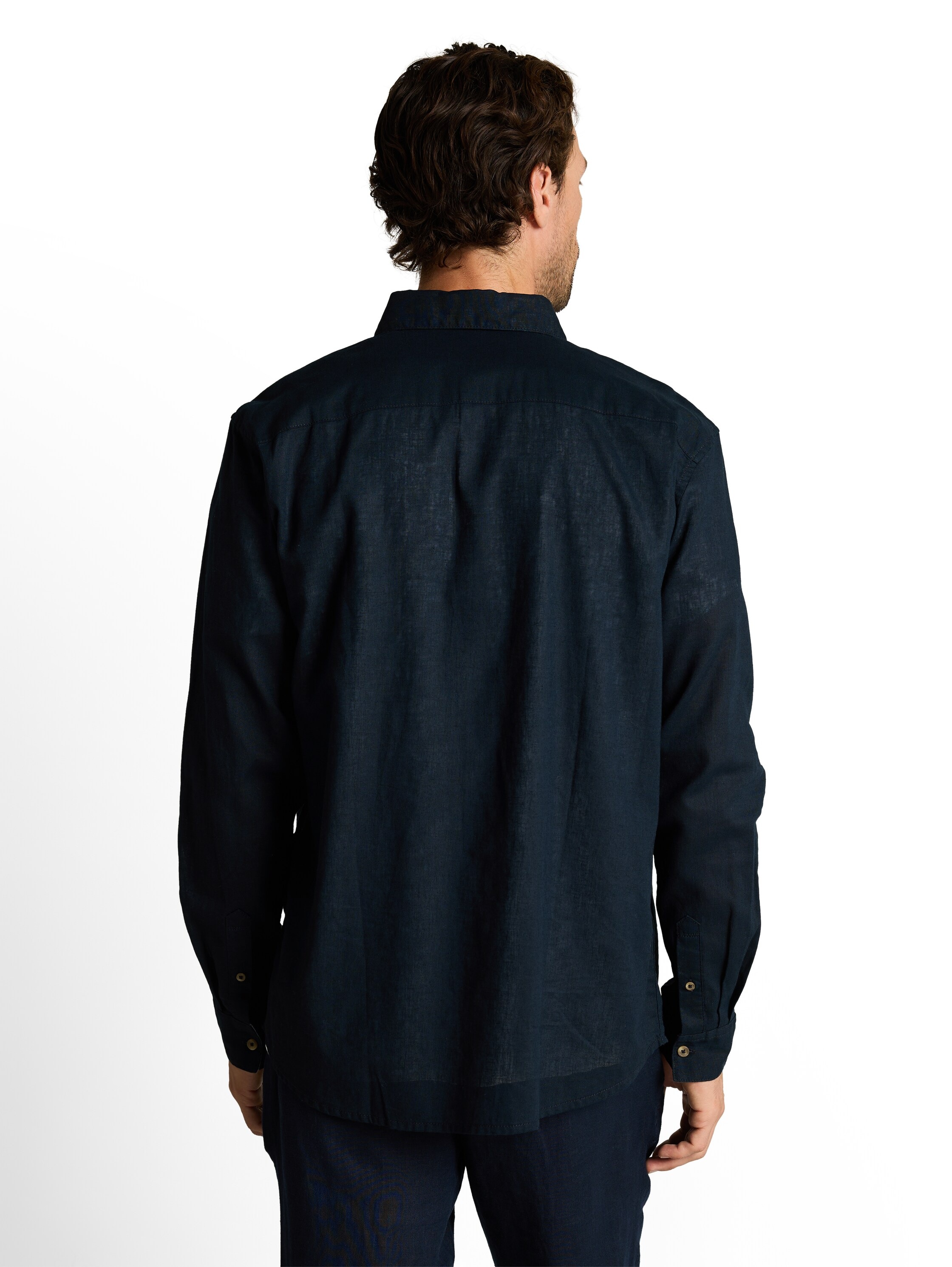 TOM TAILOR Langarmhemd mit Leinen