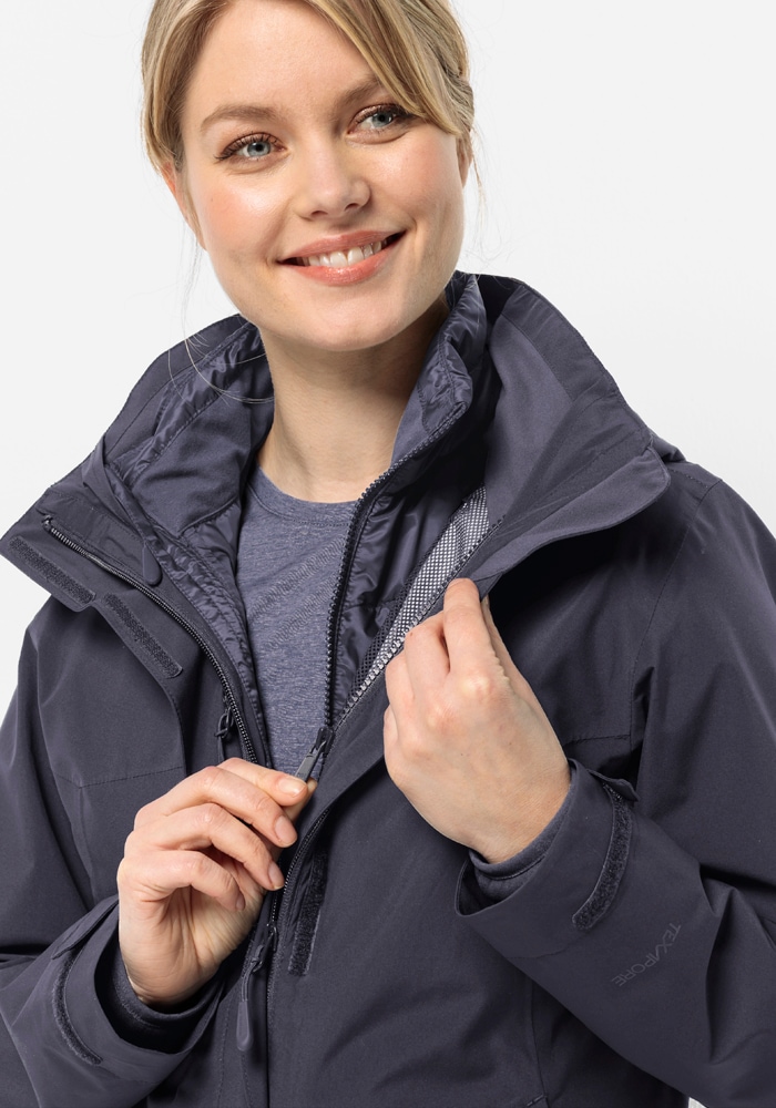 Jack Wolfskin 3-in-1-Funktionsjacke »LUNTAL 3IN1 JKT W«, mit Kapuze