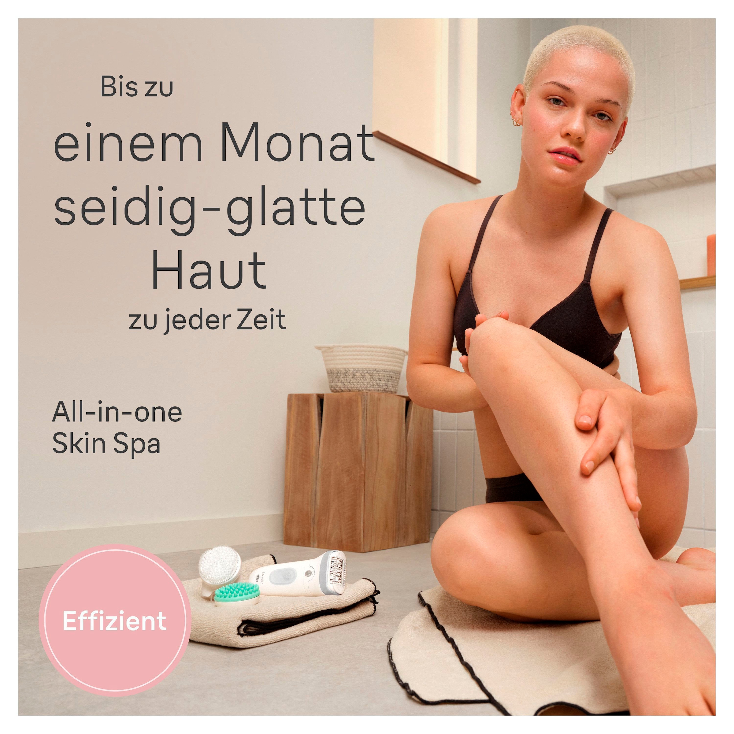 Braun Epilierer »Silk-épil SkinSpa 7 7-081«, Rasier- & Trimmeraufsatz, Mini-Rasierer, Wet&Dry