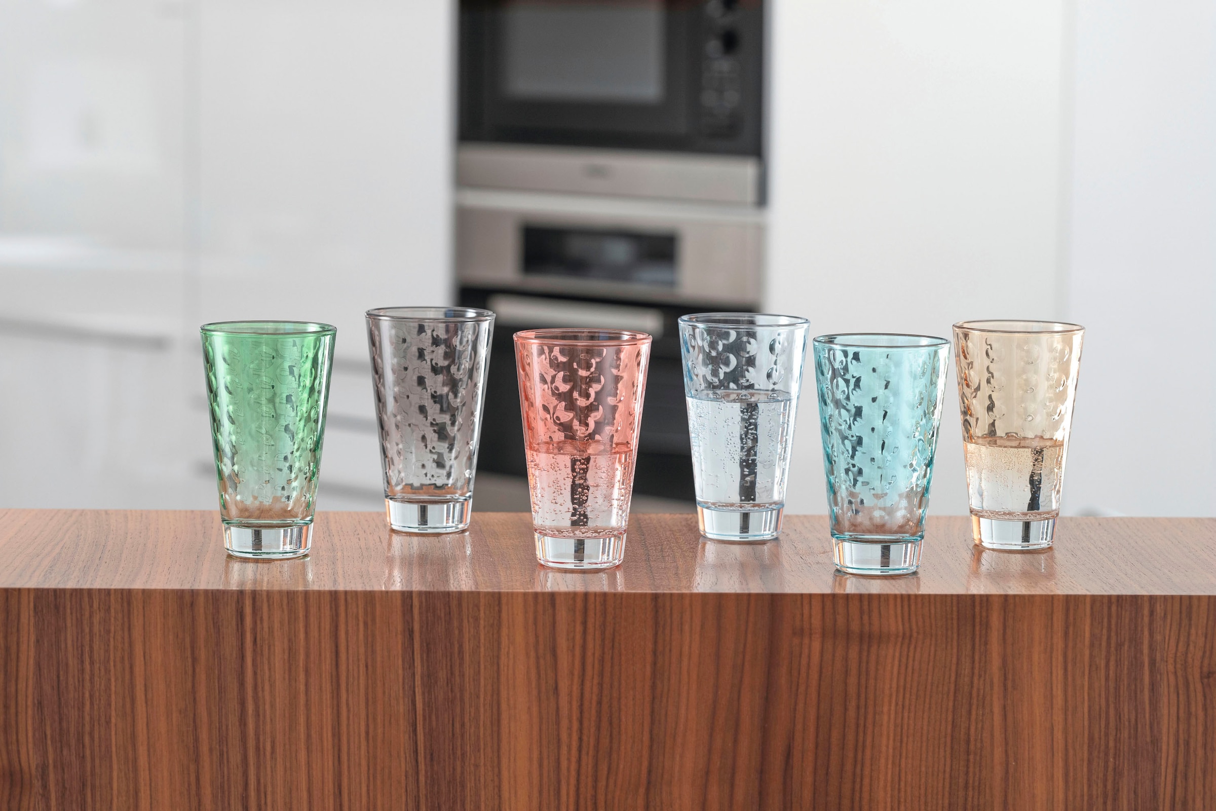 LEONARDO Gläser-Set »OPTIC«, (Set, 6 tlg.), 300 ml, 6-teilig