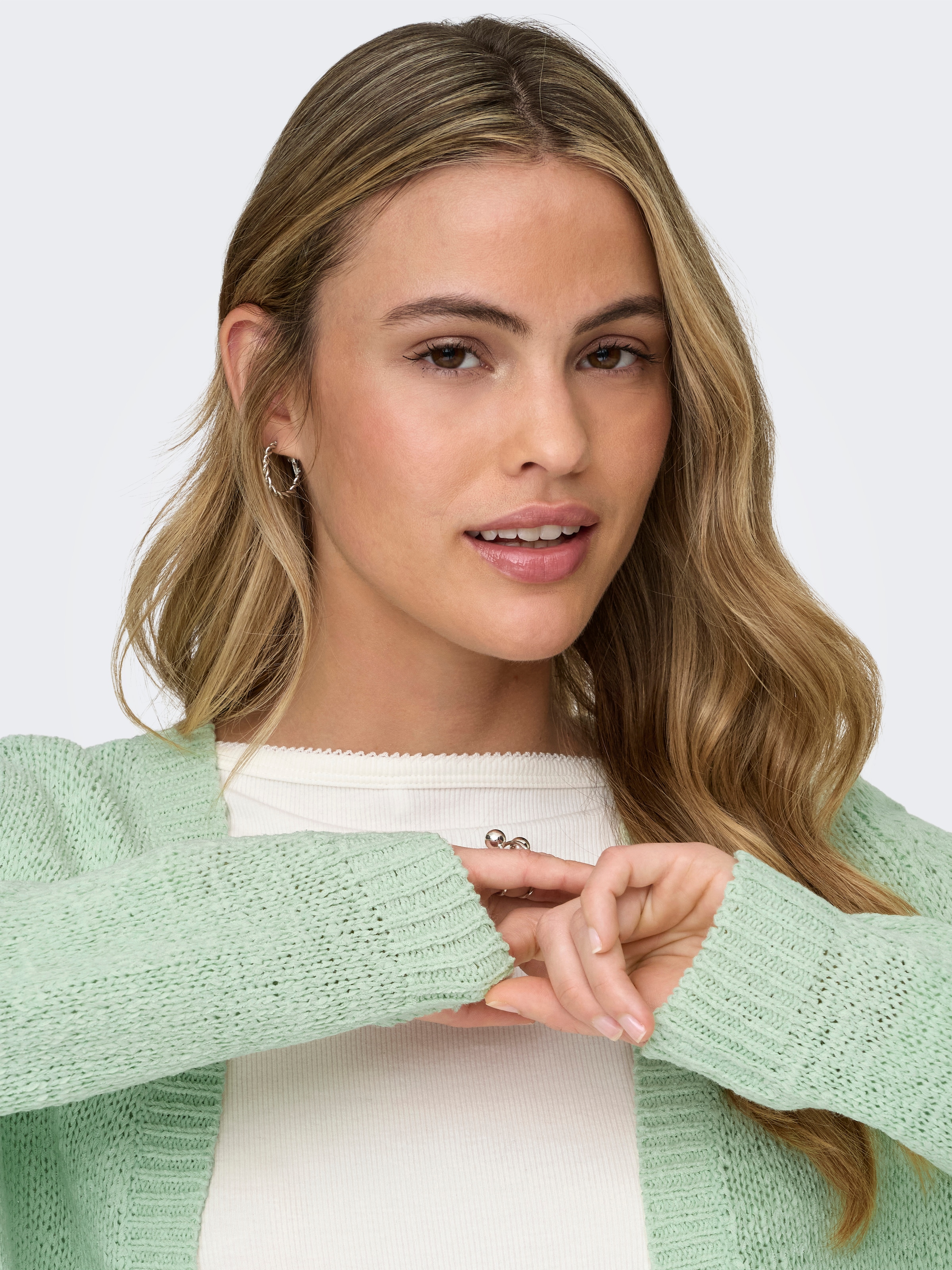 ONLY Strickjacke »ONLGEENA LS OPEN CARDIGAN KNT«