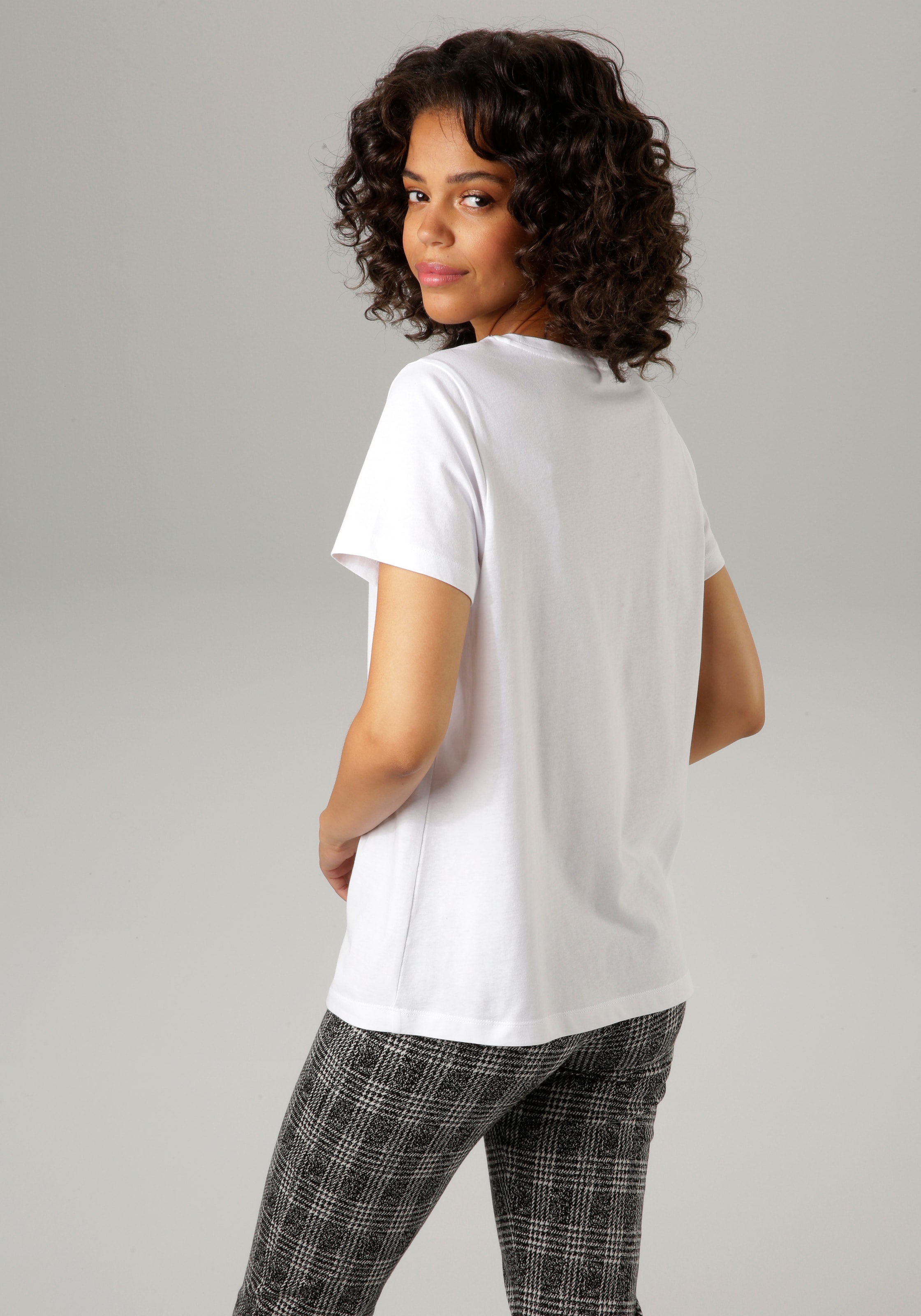 Aniston CASUAL T-Shirt, mit ANISTON-Schriftzug