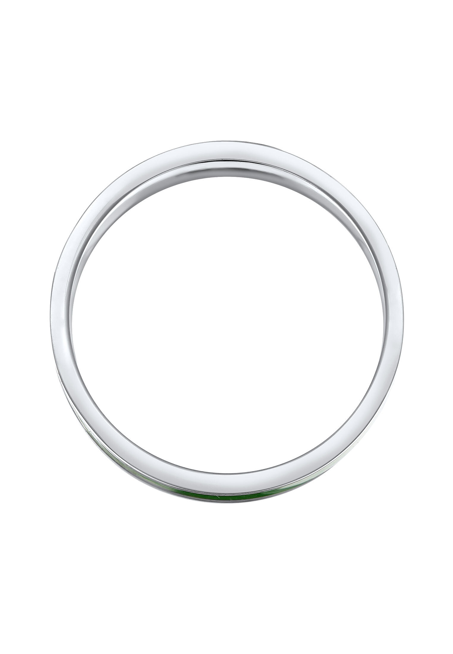 Kuzzoi Silberring »Ring Herren Bandring Emaille Casual 925 Silber«