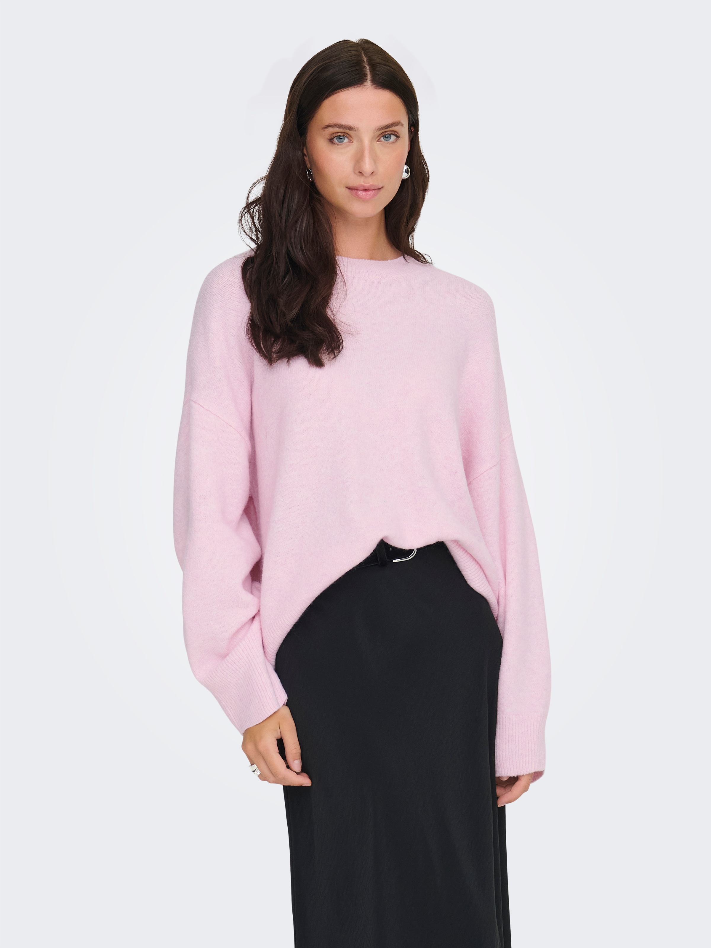 JDY Strickpullover »JDYSONJA L/S O-NECK PULLOVER KNT NOOS« Materialmix