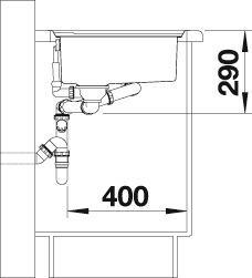 Blanco Küchenspüle »AXIS III 6 S-IF« mit Glasschneidebrett und Edelstahlschale