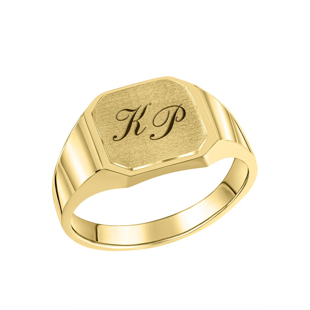 Firetti Ring mit Gravur »Schmuck Geschenk, Siegelring mit Monogramm«