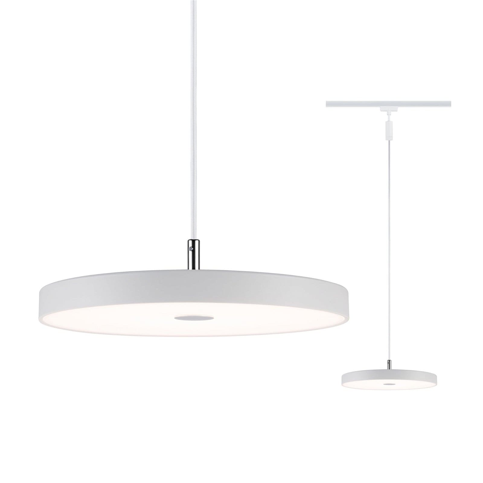 Paulmann Schienensystem-Leuchten »URail Pendel Hildor 850lm 15W 3000K 230V Chrom matt«, 3-Step-Dimmbar
