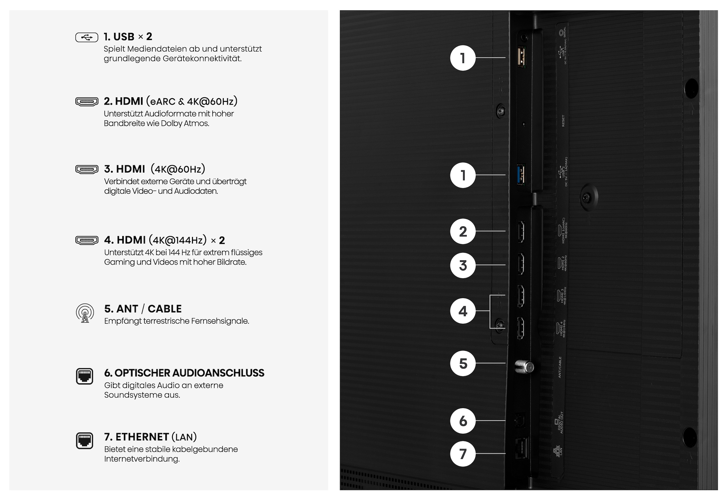 Hisense LED-Fernseher »65S7DS« 164 cm/65 ″ Smart-TV