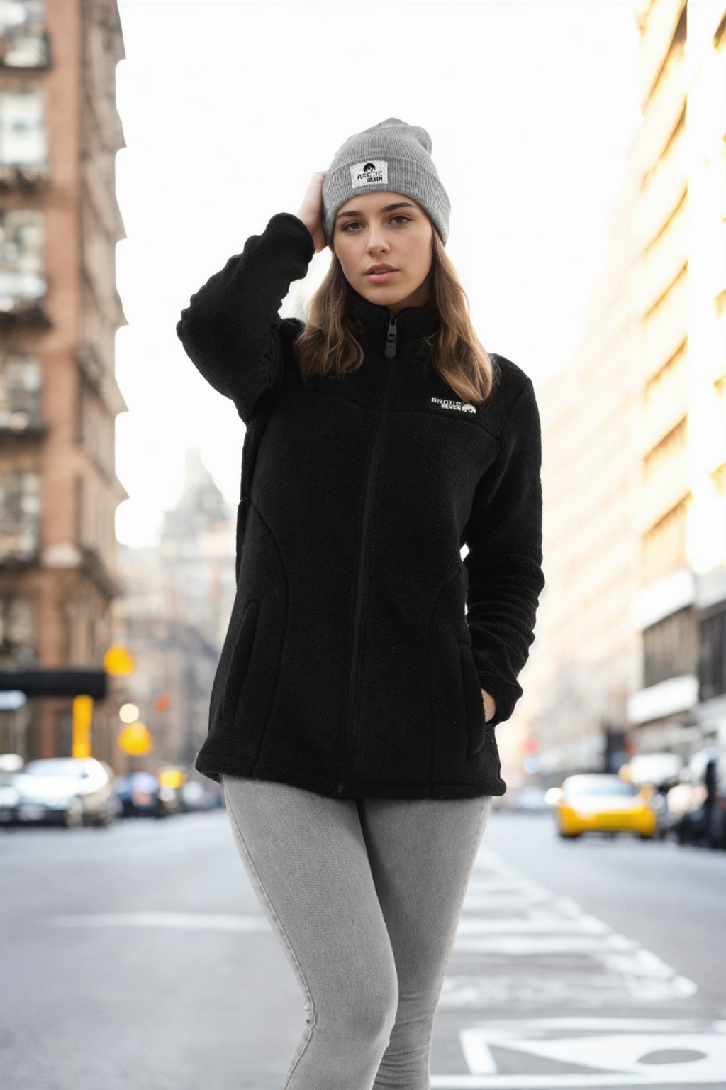 Arctic Seven Fleecejacke »Arctic Seven Damen Sherpa Fleecejacke AS416«