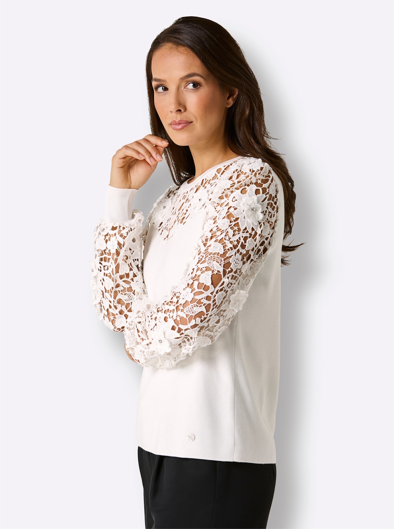 CREATION L PREMIUM Strickpullover »Lyocell-Viskose-Pullover«