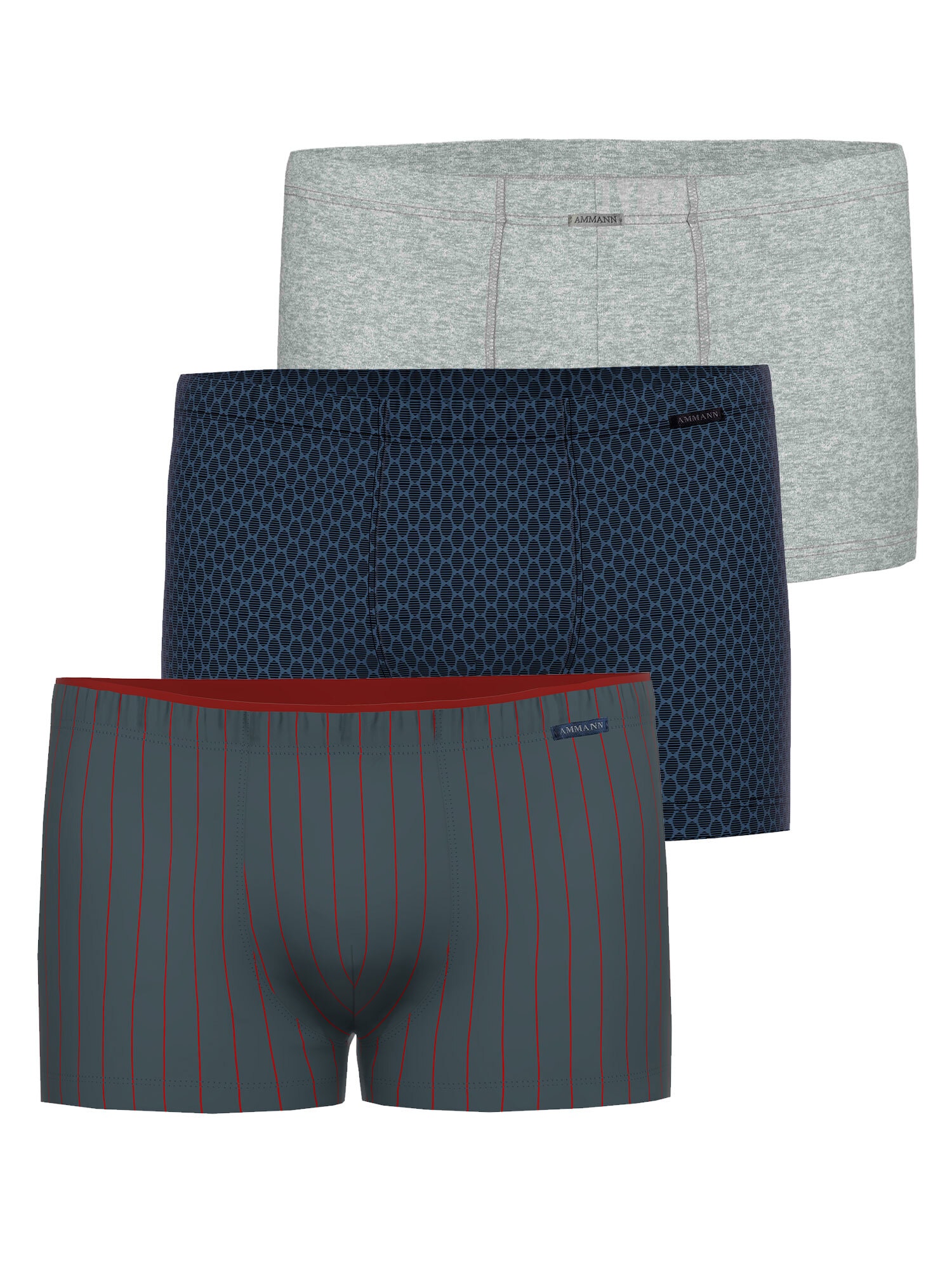 Ammann Retro Pants »3er Pack Herren Retro Short Mix Shorts« 3 Stück, 3 Stk.