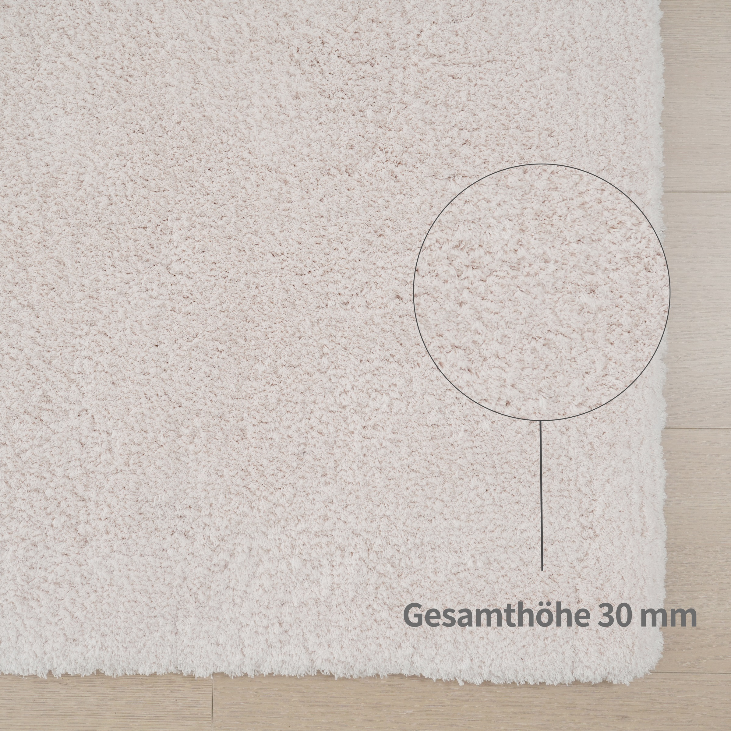my home Hochflor-Teppich »Microfaser Teppich Magong, besonders weich, sehr feiner Flor«, rechteckig, 25 mm Höhe, uni, Wohnzimmer, Schlafzimmer, Kinderzimmer, auch rund und als Läufer