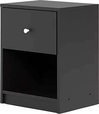 Home affaire Nachtkommode »May, Nachttisch, Nachtschrank, Beistelltisch,« mit 1 Schublade und einem offenen Fach, Breite 38 cm, Höhe 48 cm
