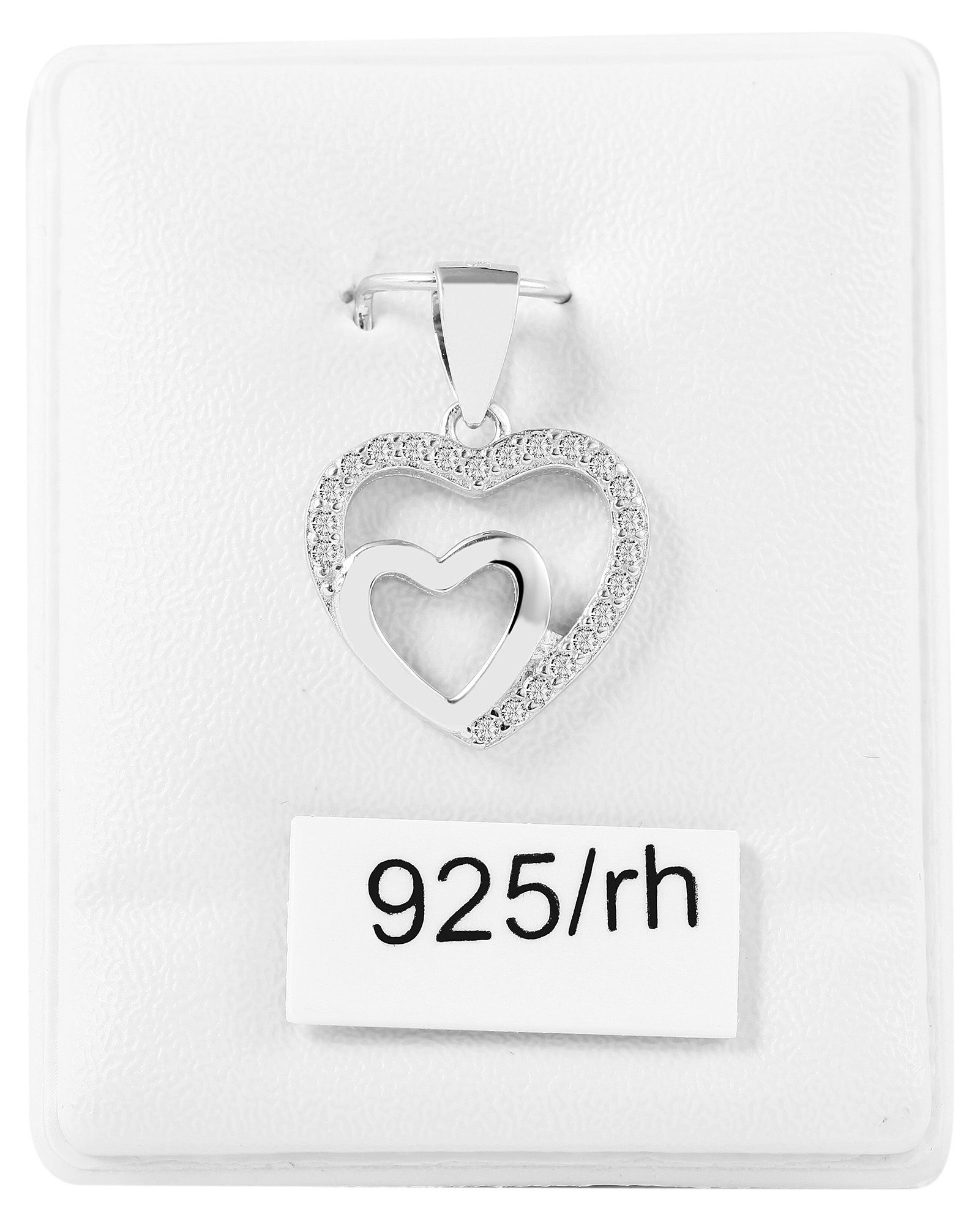 Adelia´s Herzanhänger »Damen Anhänger ¿ Herz Herzanhänger aus 925 Silber mit Zirkonia«