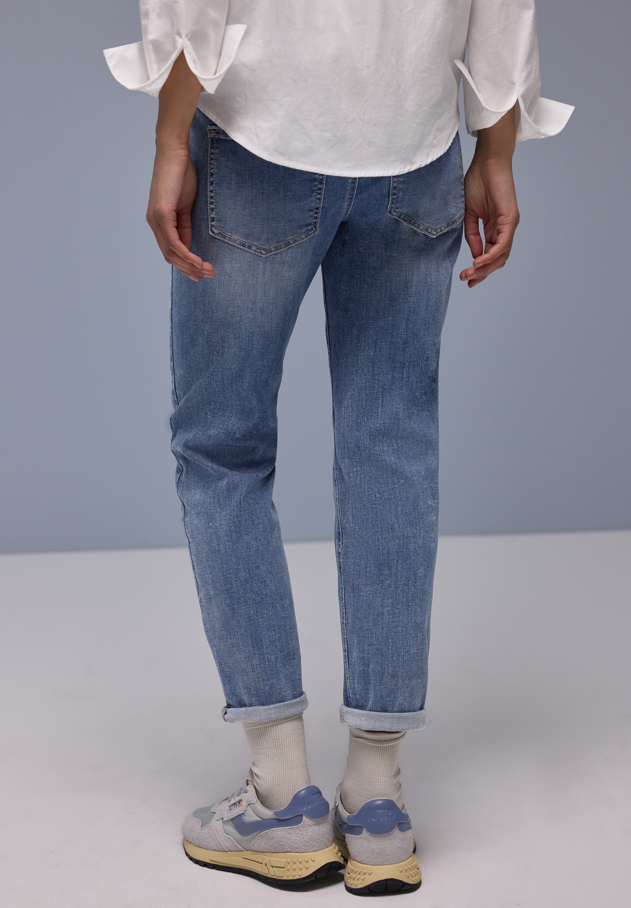STREET ONE Loose-fit-Jeans »Style Charlie Boyfriend« im 5-Pocket-Style und mit Viskose und Stretch