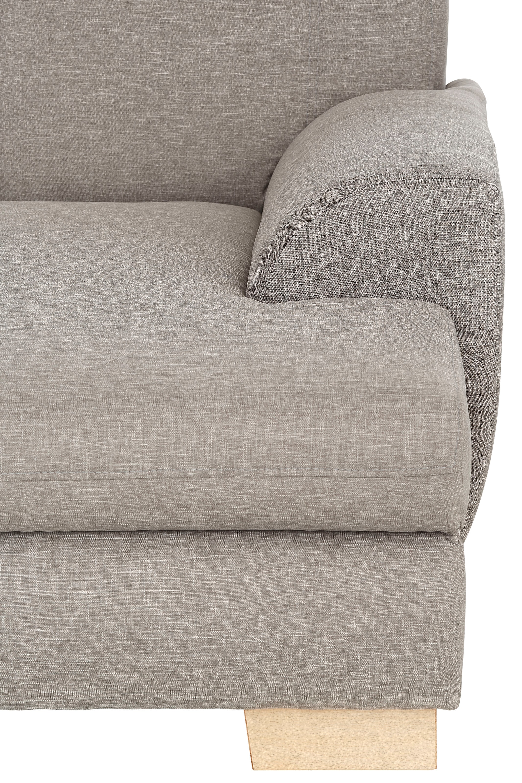 Home affaire Ecksofa »Nika L-Form« Polsterecke, Struktur fein oder Melrose/Struktur, mit Bettfunktion