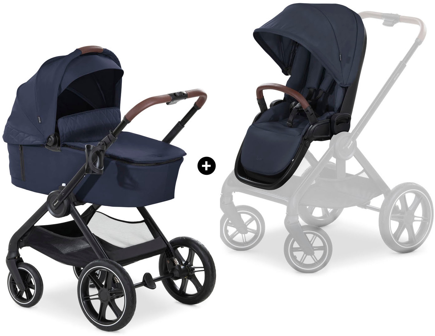 Hauck Kombi-Kinderwagen »Walk N Care Set«, 22 kg, belastbar bis 22 kg