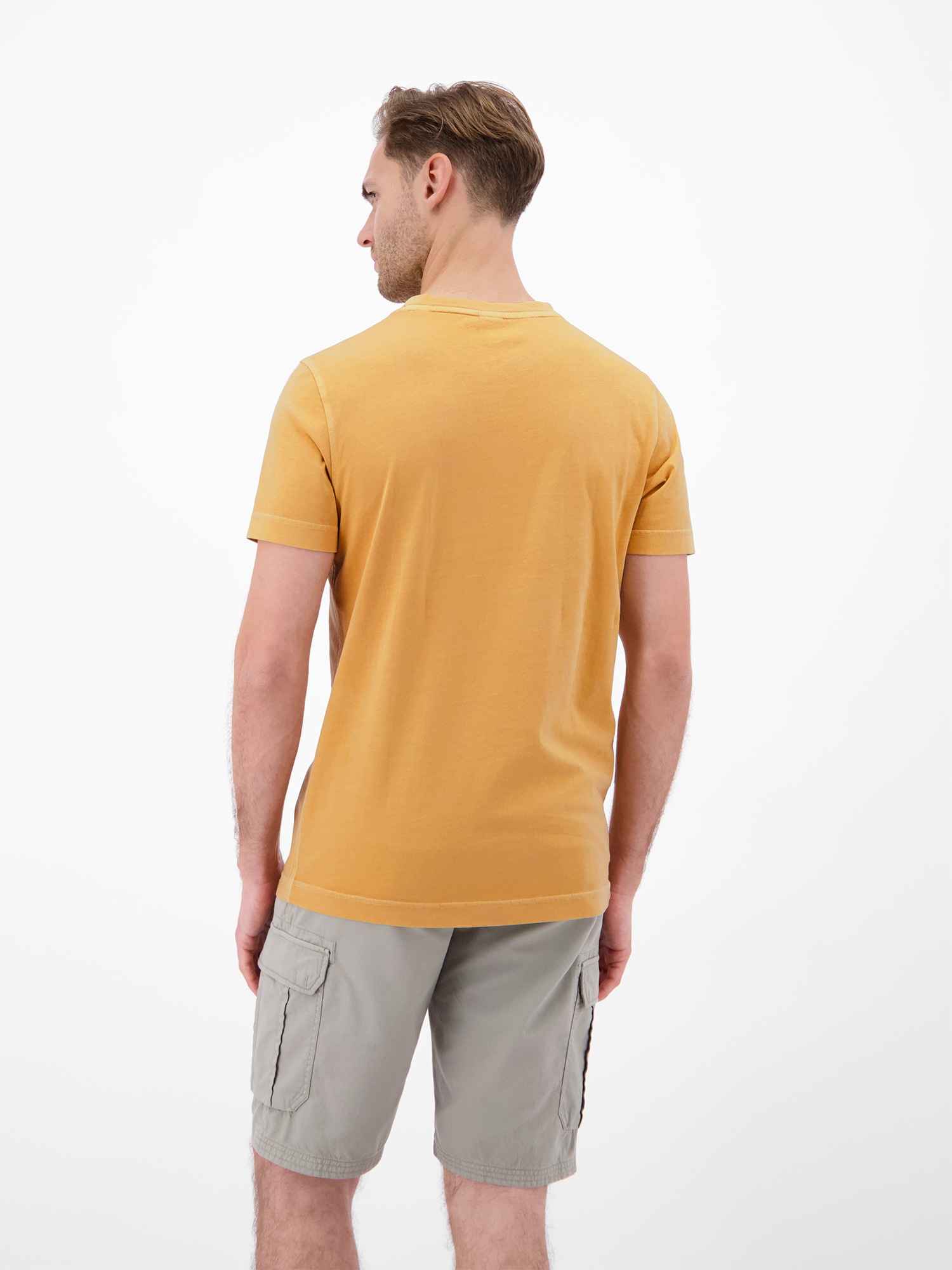 LERROS T-Shirt »T-Shirt mit O-Neck und Frontprint«