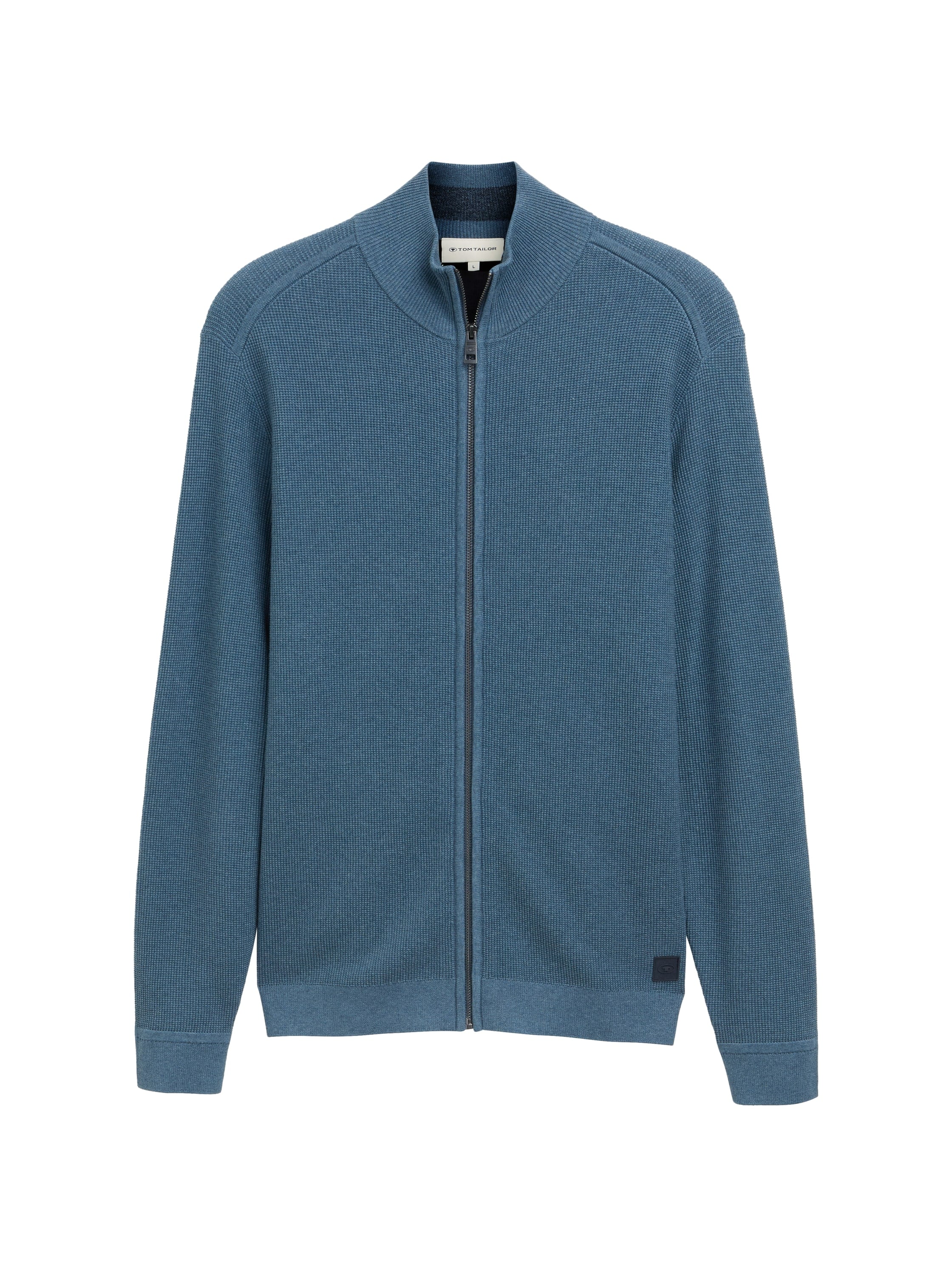 TOM TAILOR Strickjacke, mit Logo Stickerei