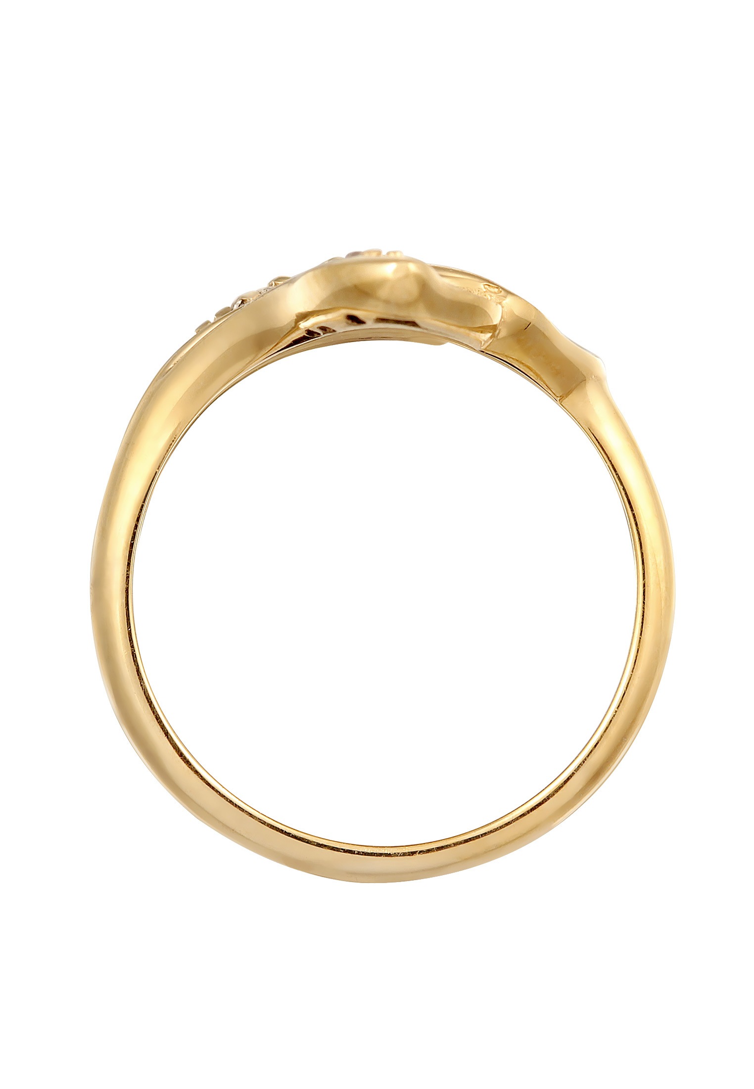 Elli Silberring »Ring Blätter Blüten Flower Design Zirkonia 925 Silber«