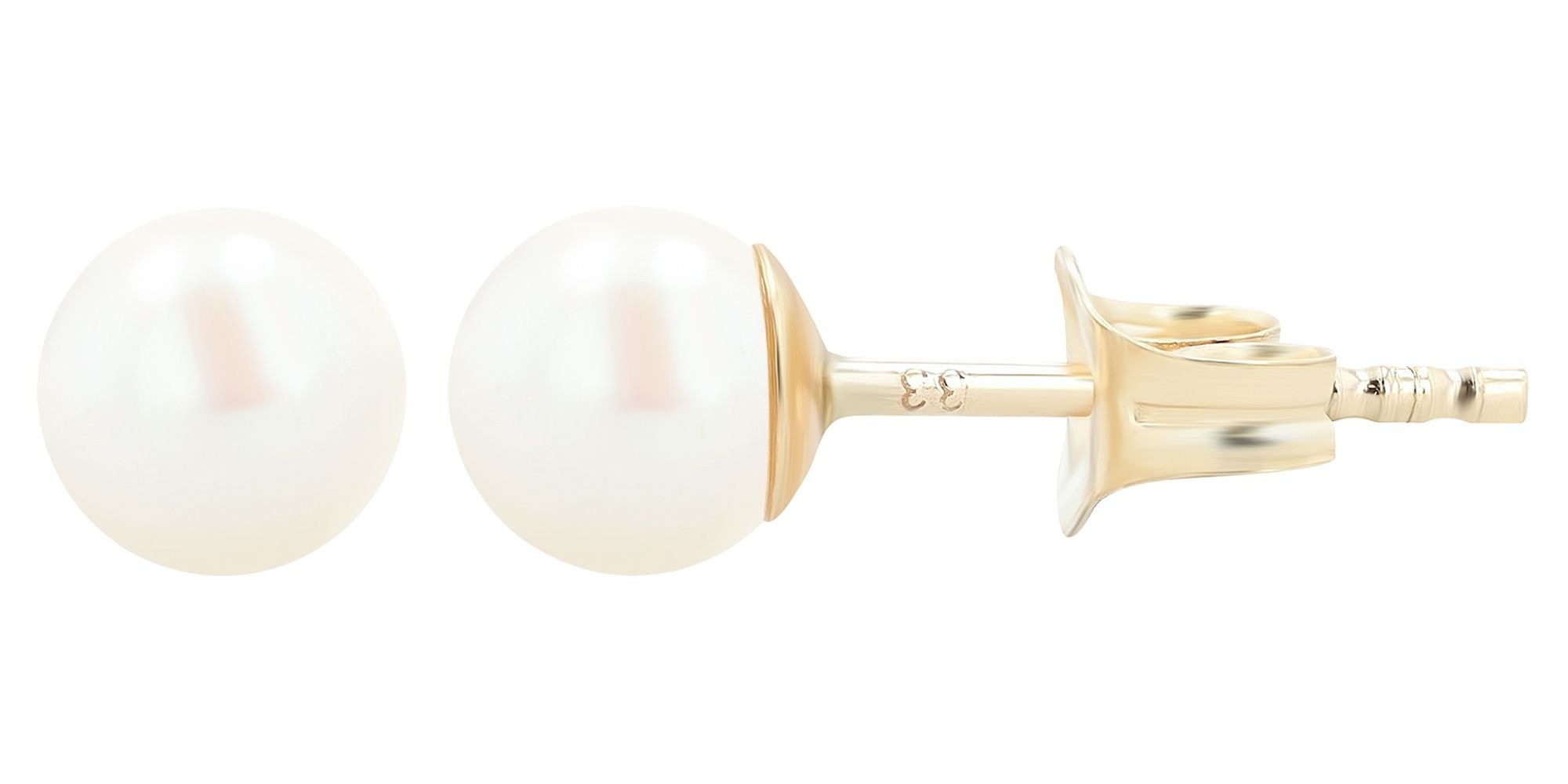 Adelia´s Paar Ohrstecker »Ohrringe - Ohrstecker aus 333 Gold mit Perle«