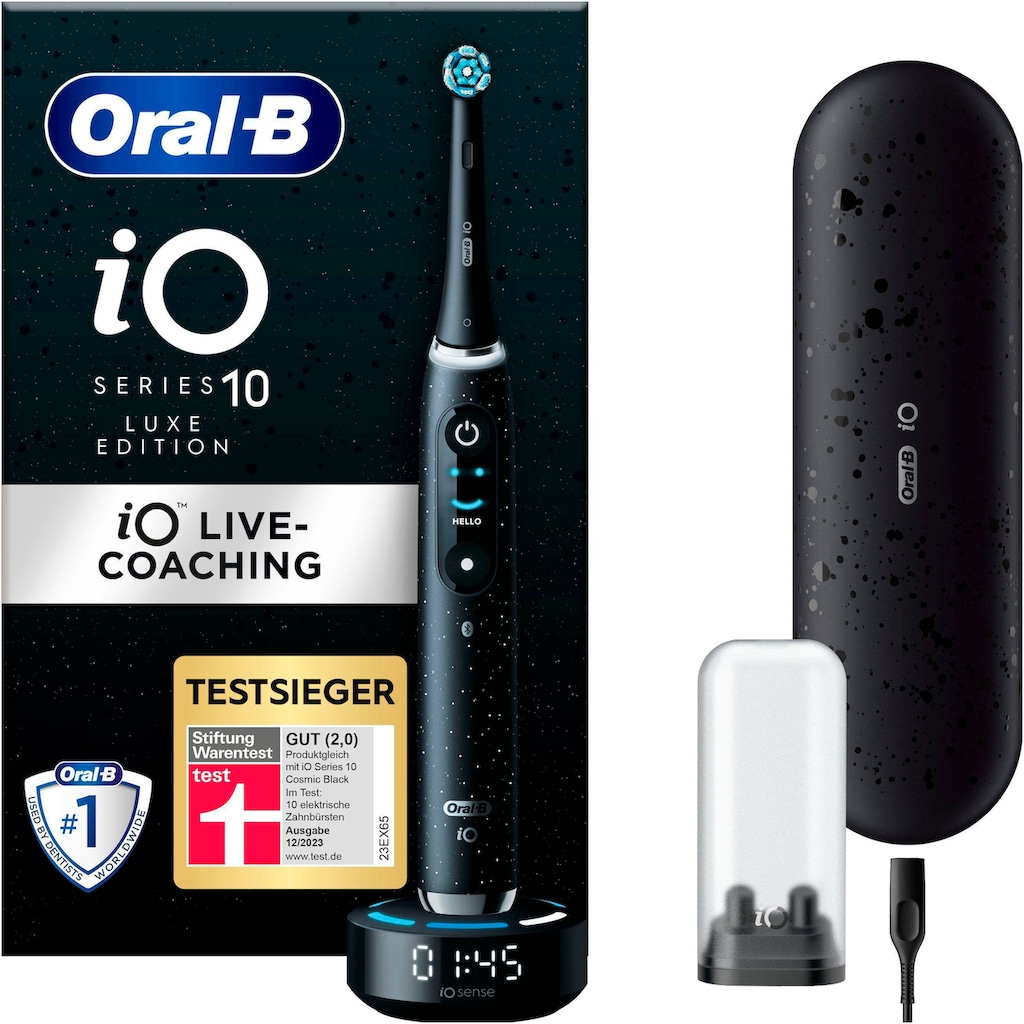 Oral-B Elektrische Zahnbürste »iO Series 10 Luxe Edition«, 1 St. Aufsteckbürsten, Magnet-Technologie