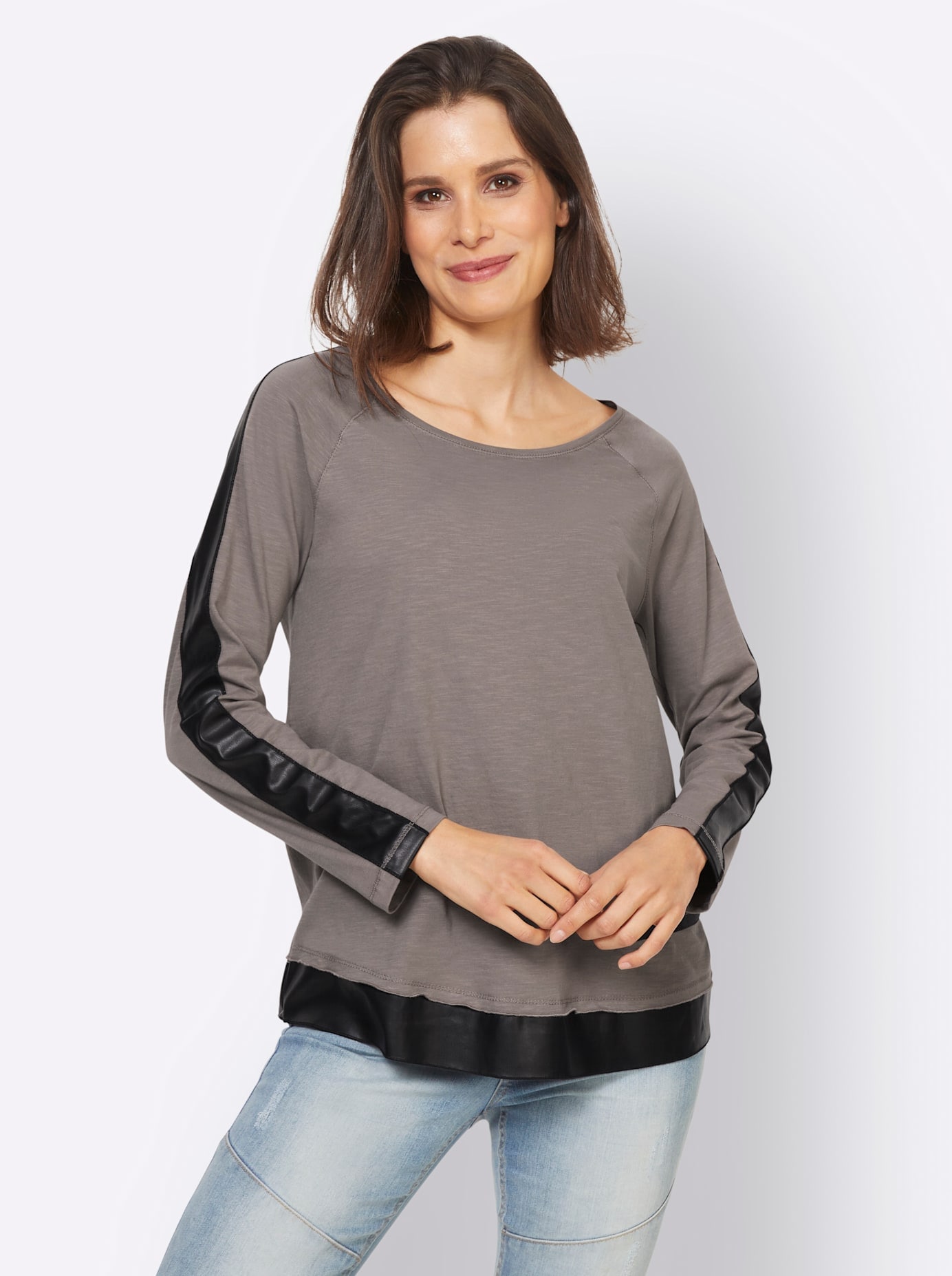 heine Rundhalsshirt »Shirt«, (1 tlg.)