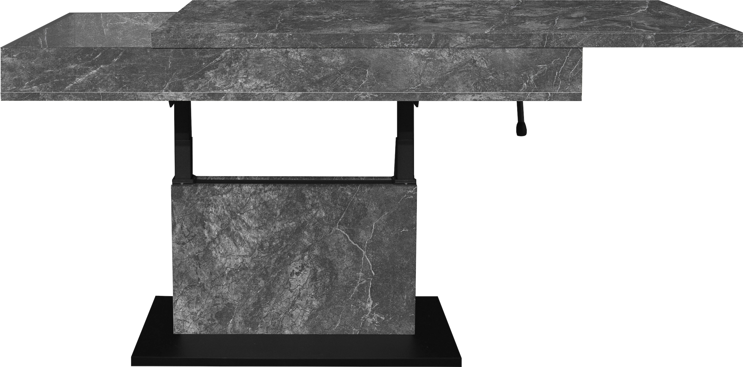 Mäusbacher Couchtisch »Lift Couchtisch«, höhenverstellbar 58-77cm,Tischplatte aufziehbar, Staufach, 110cm breit