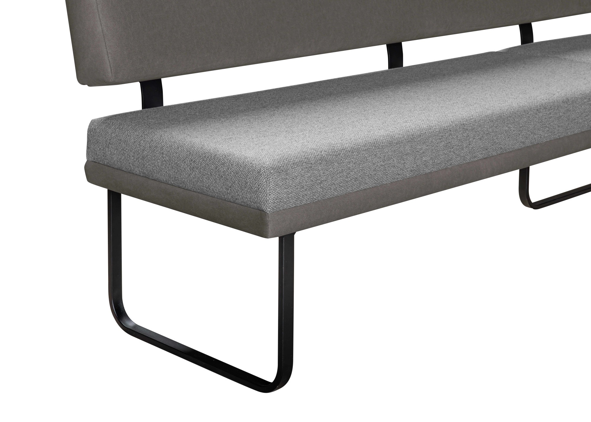 OTTO home Eckbankgruppe »Gabi Essecke, Sitzgruppe, Eckbankgruppe, Küchenbankgruppe« Set, 4tlg, 4 tlg. tlg. Gestell aus matt-schwarzem Flachmetall, stabil, 2-Stoff-Design